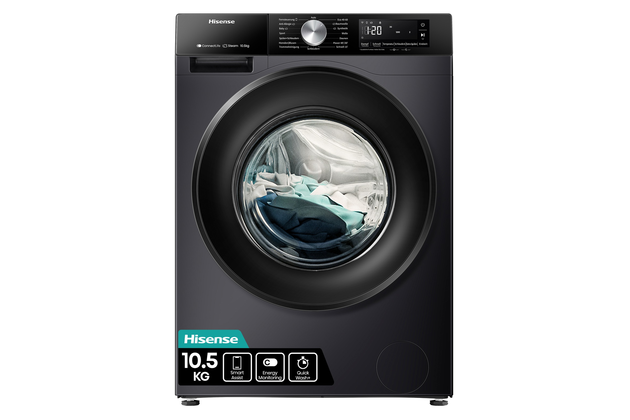 Hisense Waschmaschine »WF3S1043BB3«, 10 kg, 1400 U/min, Wifi-ConnectLife günstig online kaufen