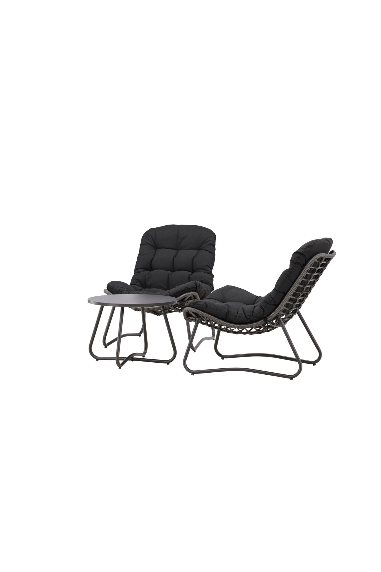 Venture Home Gartenlounge-Set »Cala, großzügiges Outdoor-Set für hohen Sitzkomfort« 3 tlg. Loungemöbel rund, Stoffbezug, angenehm, weich