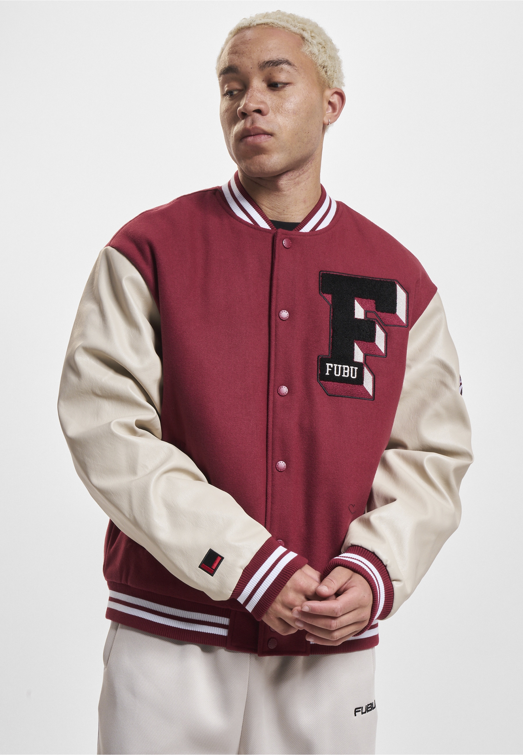 Fubu Bomberjacke »Fubu Herren FM233-009-1 FUBU College Varsity Jacket« 1 Stk. tlg. ohne Kapuze