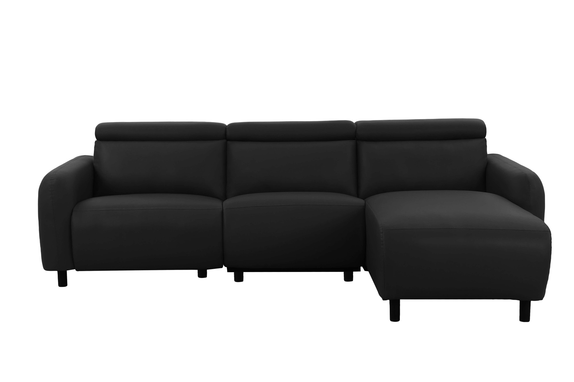 Home affaire Ecksofa »SKAANE Kunstleder, L-Form, 274 cm, manuelle u. elektrische Funktion,«, Kopfteilverstellung, Relax-und Liegefunktion, Federkernpolsterung