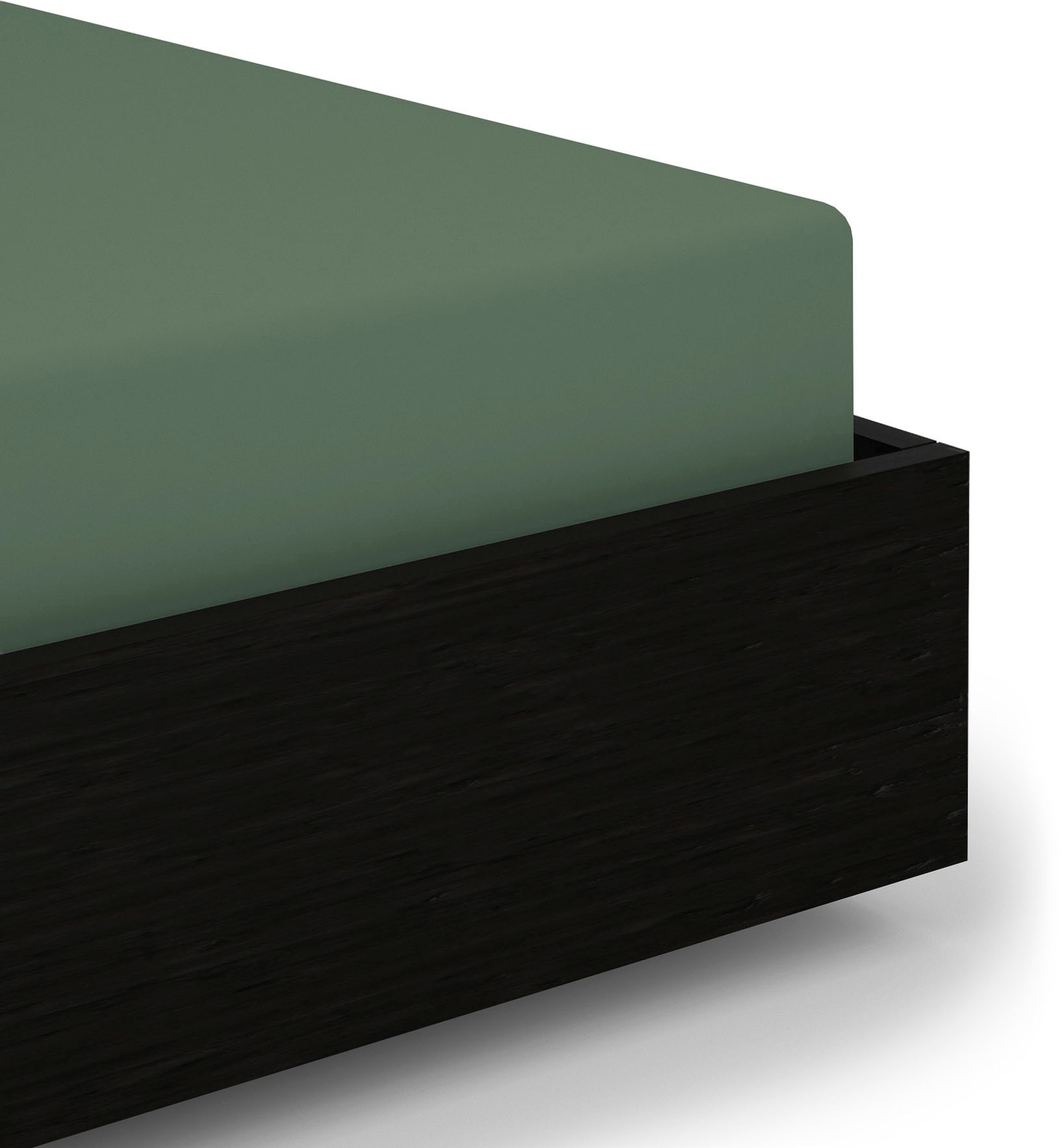 Heckett & Lane Spannbettlaken »Elementi« Laken Aus 100% Baumwolle, Hochwertiges Mako-Satin, Betttuch Ab 90x200