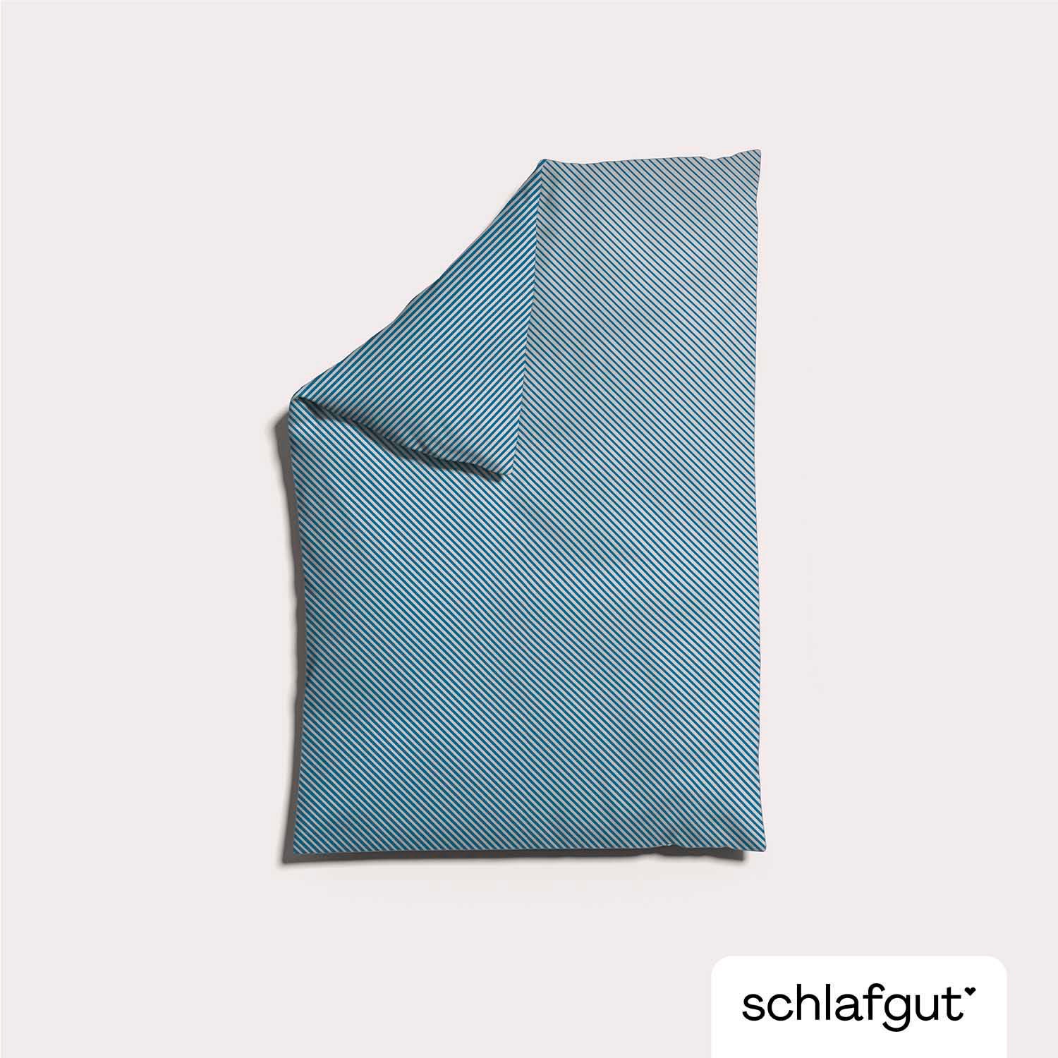 Schlafgut Bettbezug »Woven Satin Fade mit feinen Streifen«, (1 St.), mit Farbverlauf, Mix & Match: passender Kissenbezug erhältlich