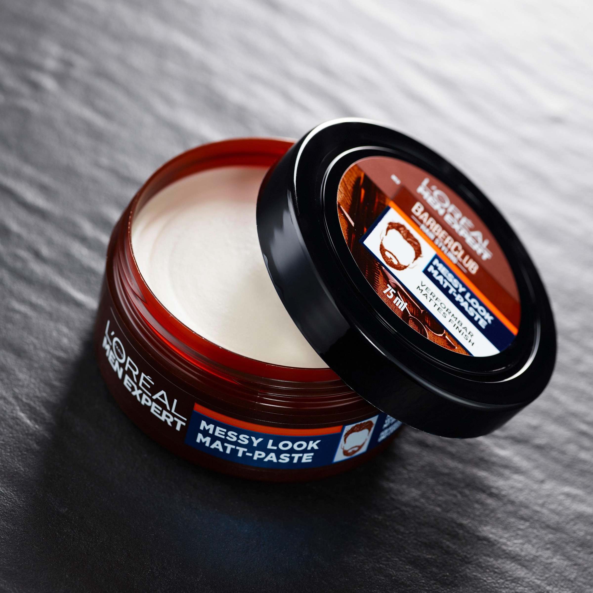 L'ORÉAL PARIS MEN EXPERT Haarpomade »Barber Club Messy Look Matt Paste«, mit angenehmen Duft