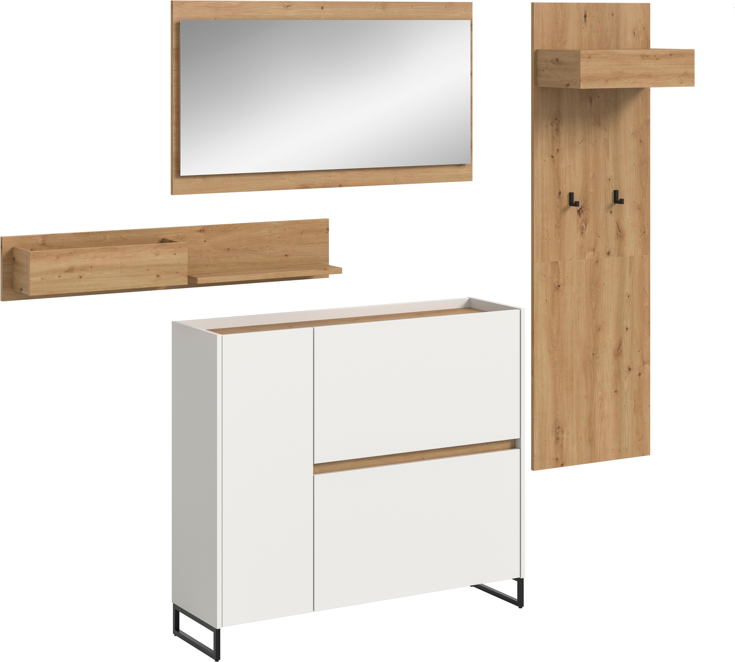 INOSIGN Garderoben-Set »EVRID, 3-teilig, Breite 175 cm, individuell stellba günstig online kaufen