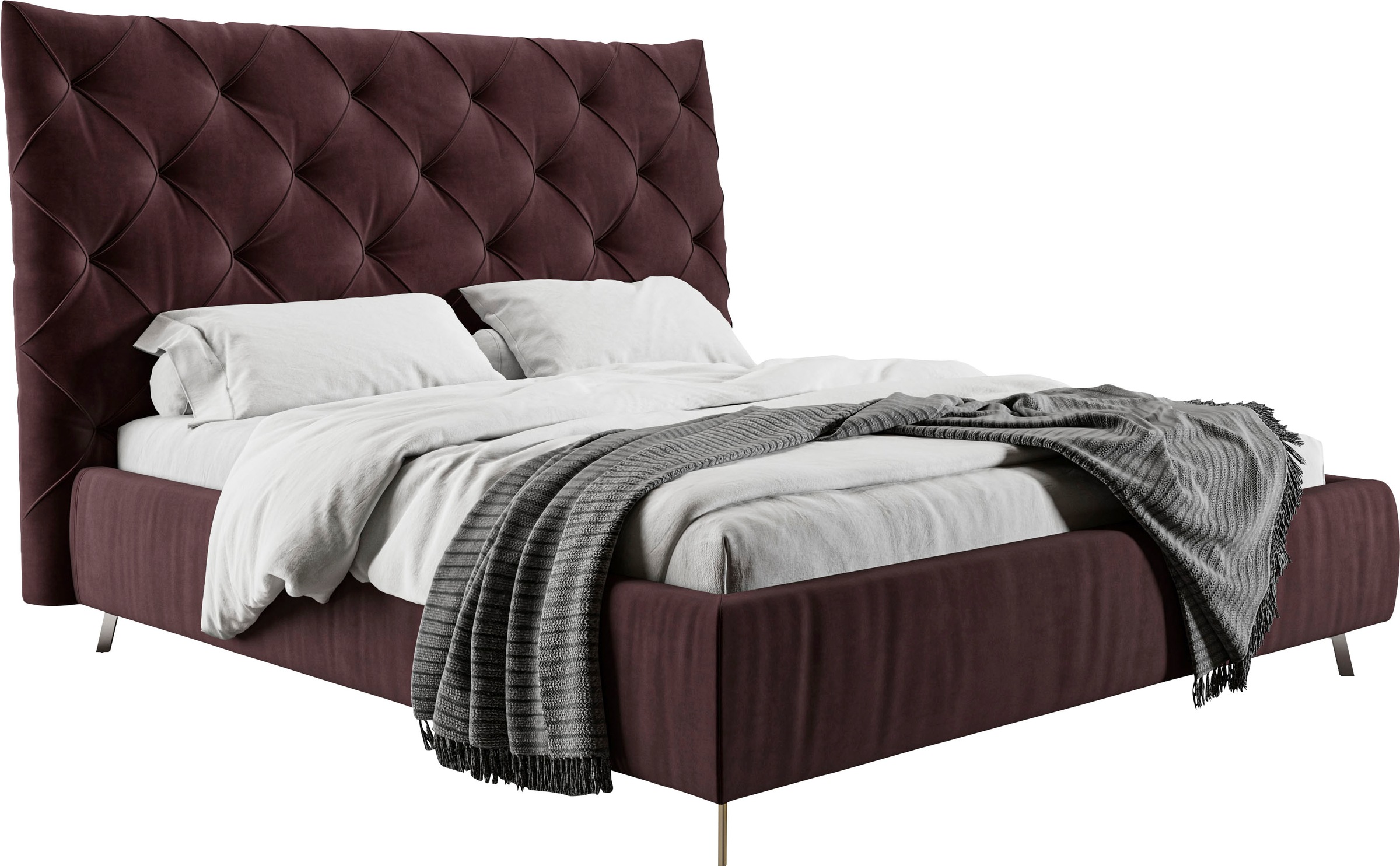 Home affaire Polsterbett "Elloree, in 4 Breiten, hinten mit Originalstoff b günstig online kaufen