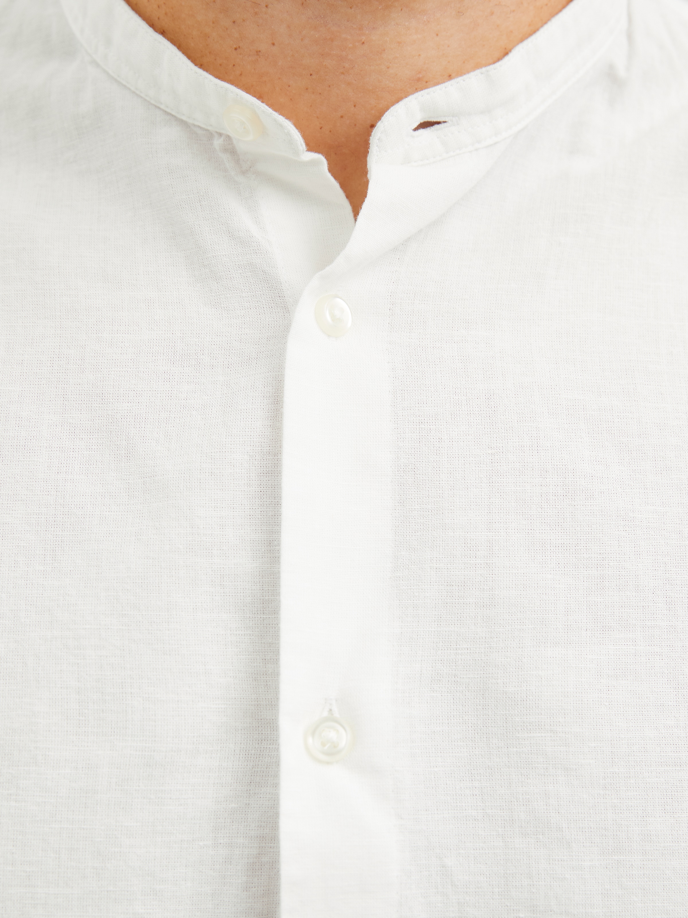 Jack & Jones PlusSize Langarmhemd »JJEBREEZE LINEN BLE BAND SHIRT LS SN PLS«
