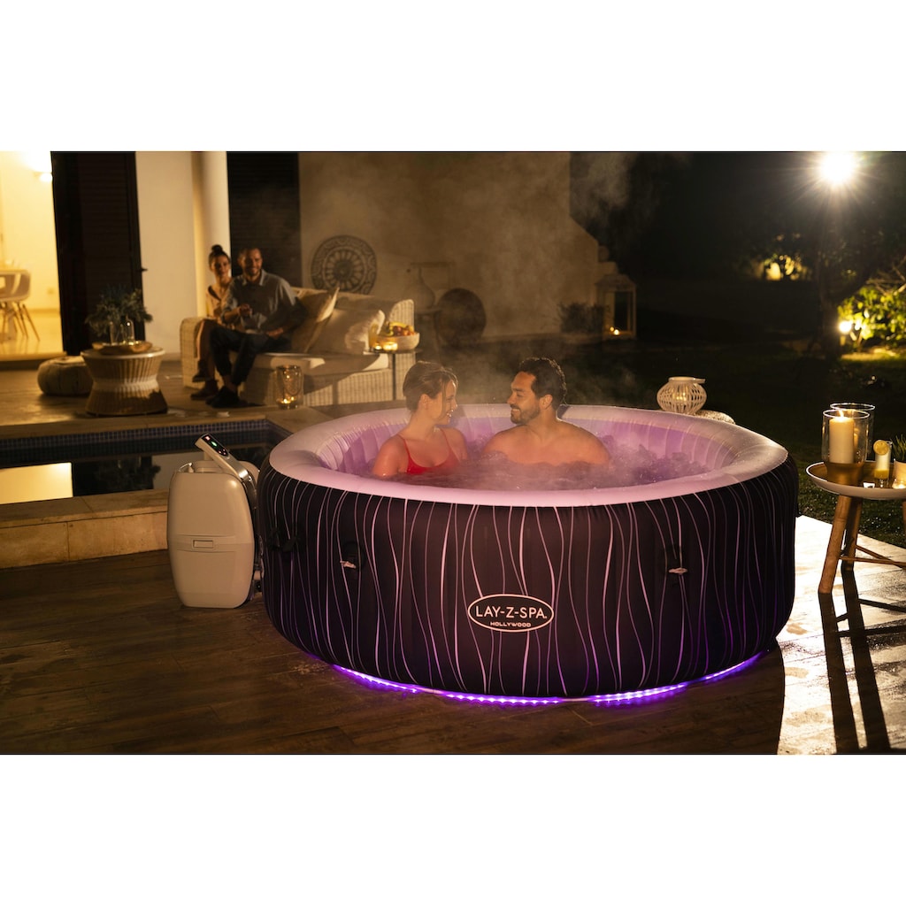 Bestway Whirlpool »LAY-Z-SPA® LED-Hollywood AirJet™«