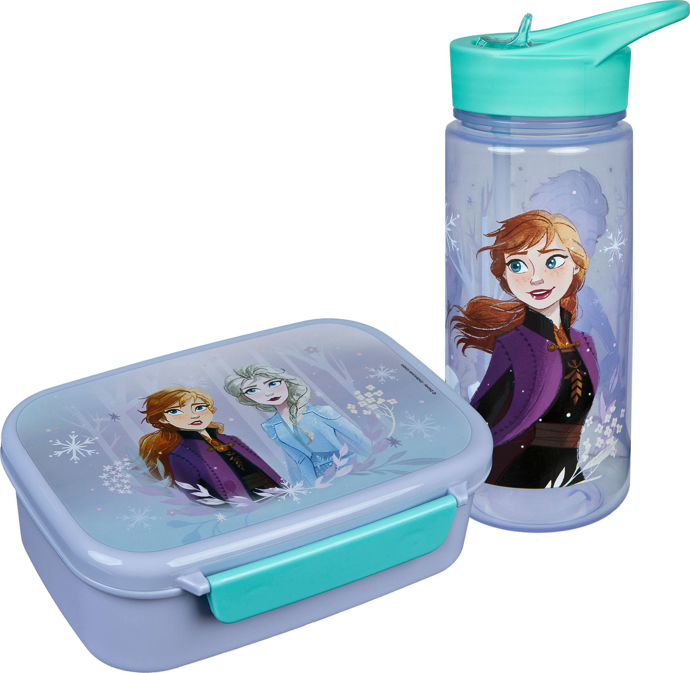 Scooli Lunchbox »Brotzeitdose & Trinkflasche, Frozen«, (Set, 2 tlg.), mit T günstig online kaufen