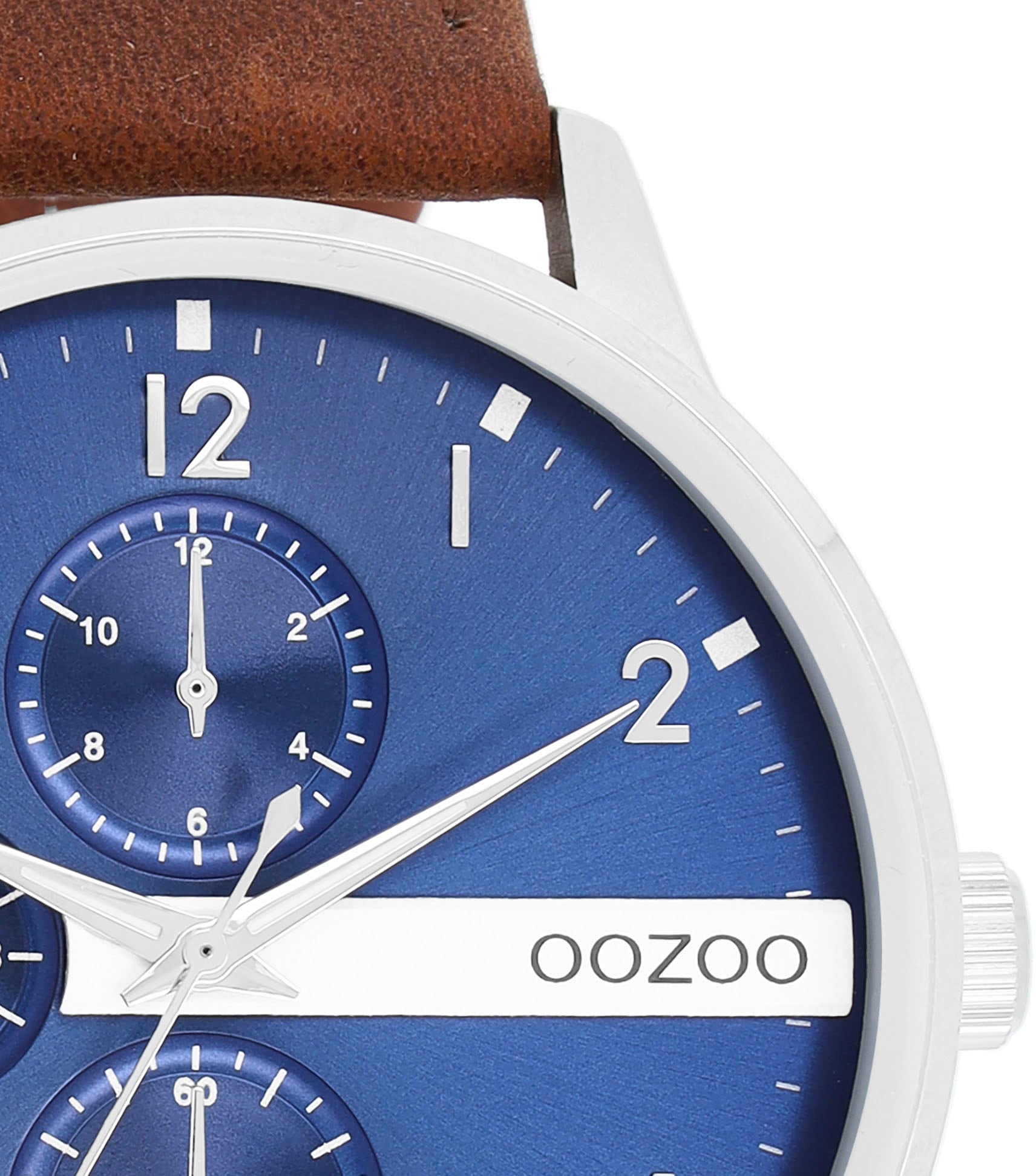 OOZOO Quarzuhr, Armbanduhr, Herrenuhr, Lederarmband
