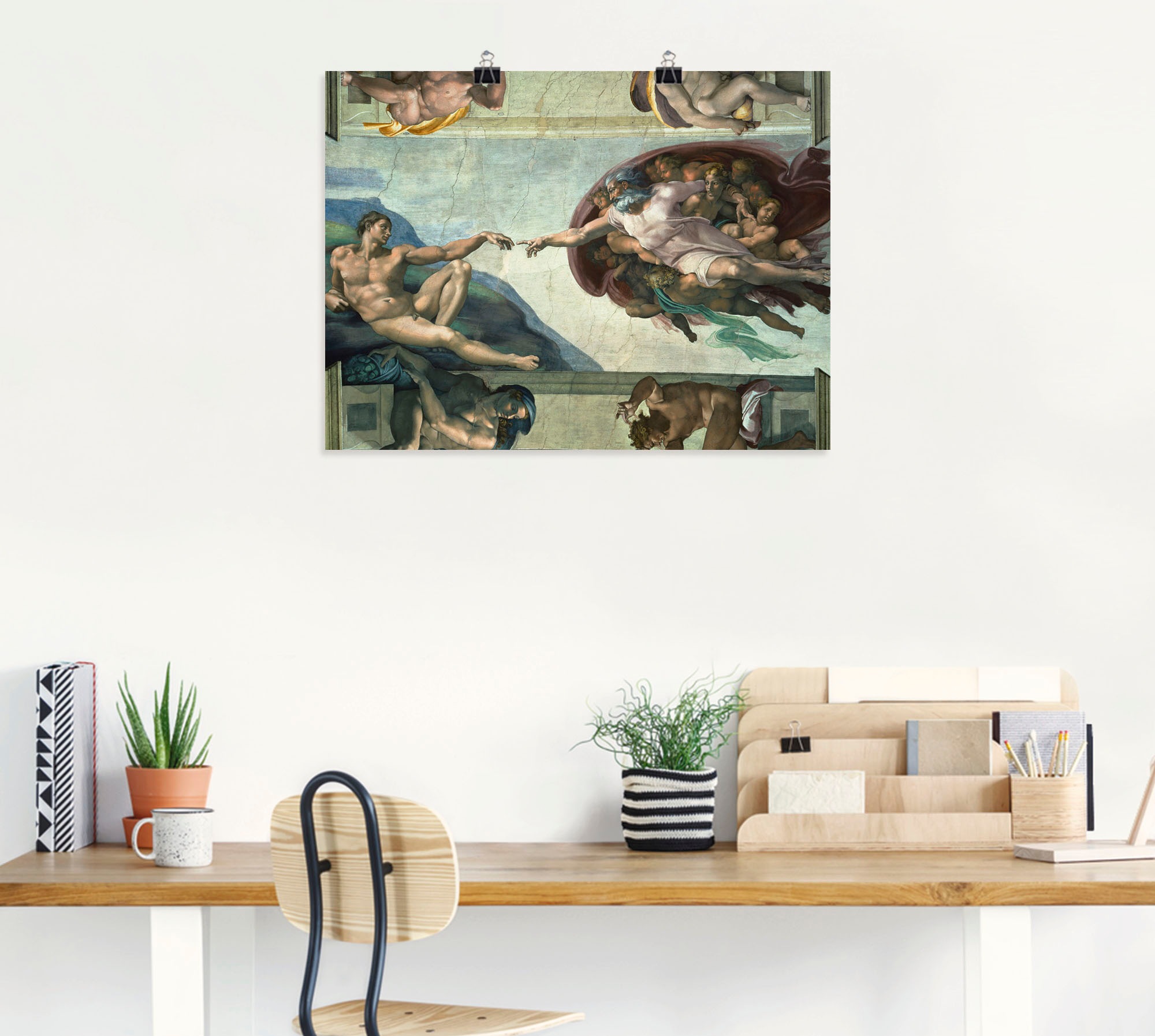 Artland Wandbild »Die Erschaffung des Adam«, Religion, (1 St.), als Leinwandbild, Poster, Wandaufkleber in verschied. Größen