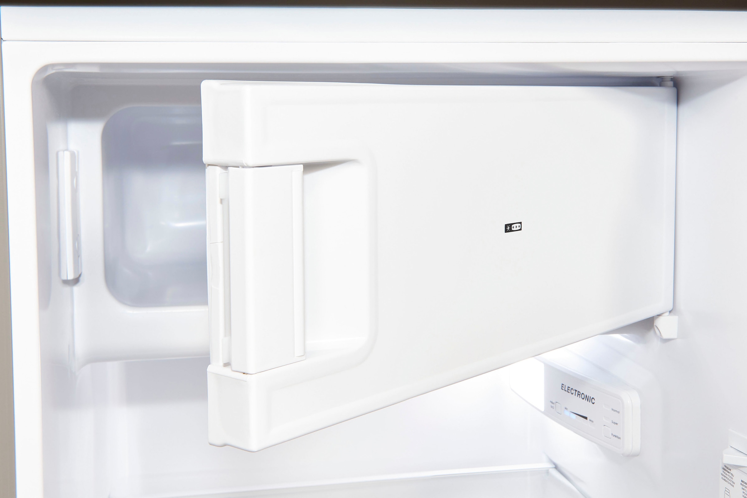 exquisit Kühlschrank »KS185-4-HE-040E inoxlook«, 190 L Volumen, Schnellgefrieren, 4 Sterne