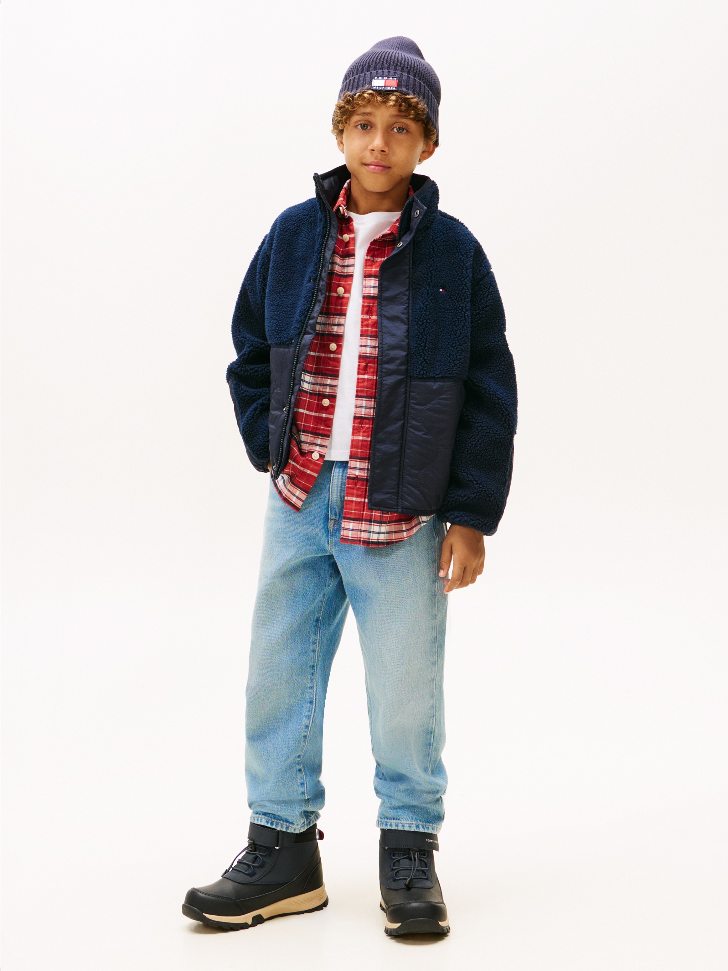Tommy Hilfiger Bomberjacke »TEDDY QUILTED BOMBER« ohne Kapuze Regular fit, Kinder bis 16 Jahre