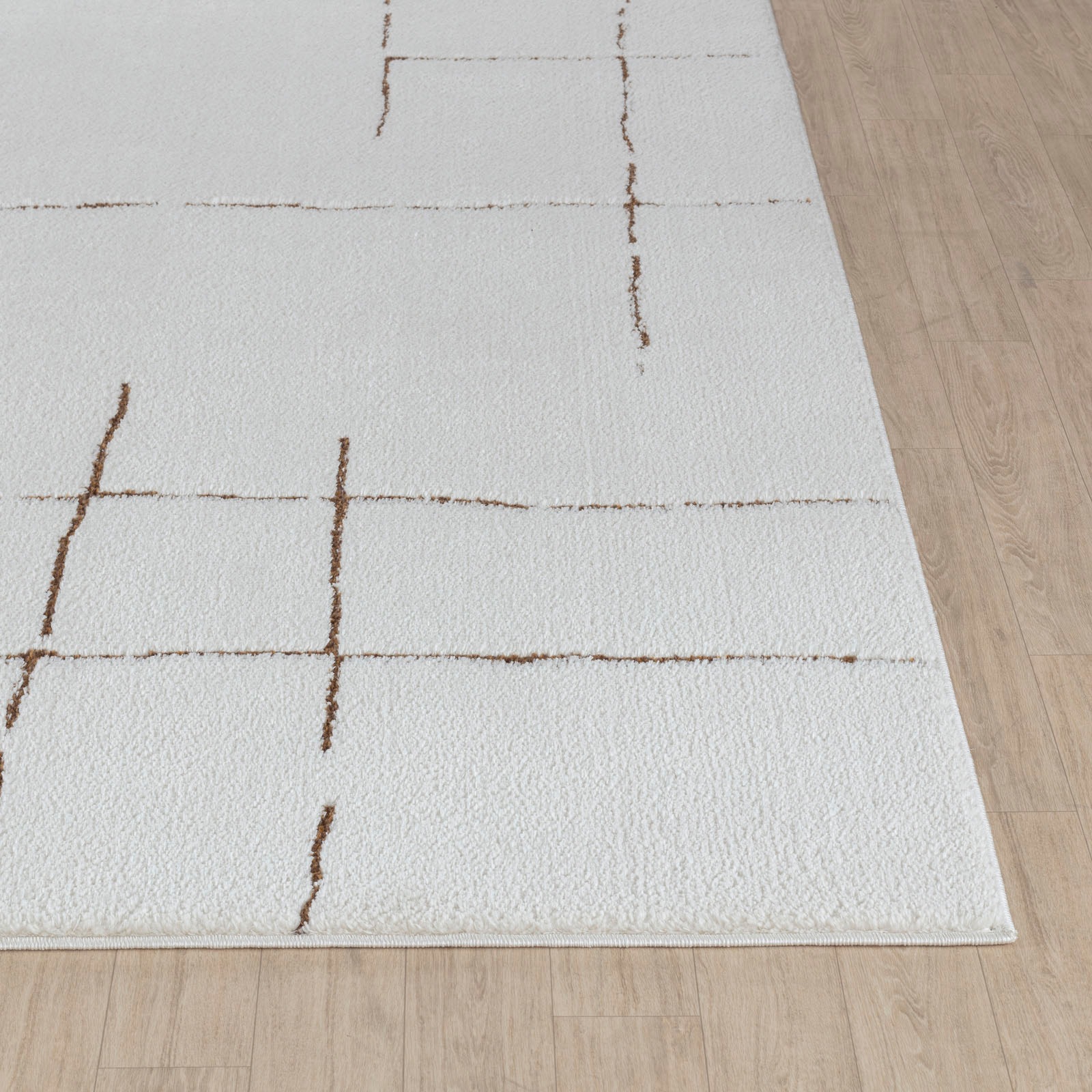 Livabliss Teppich »BARI«, rechteckig, 14 mm Höhe, Skandi Design, Modern Boho Kurzflor Wohnzimmerteppich, Schlafzimmer