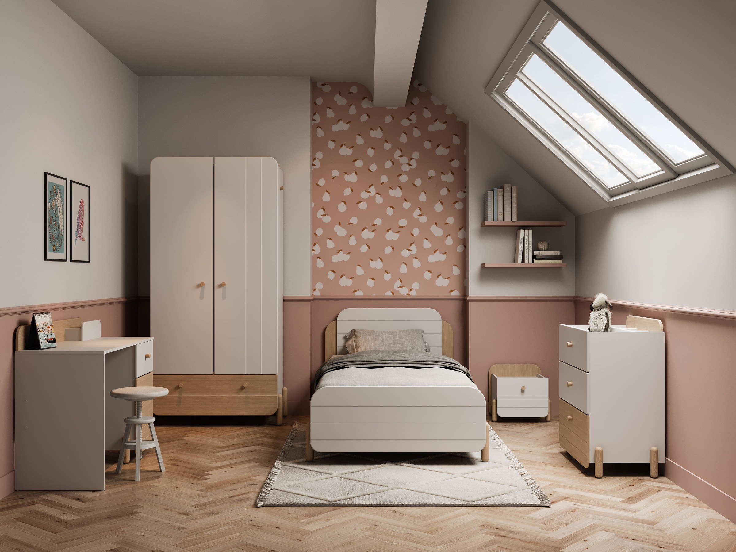 Demeyere GROUP Schreibtisch »Edaj«, Schreibtisch 1 Schublade 1 Tur