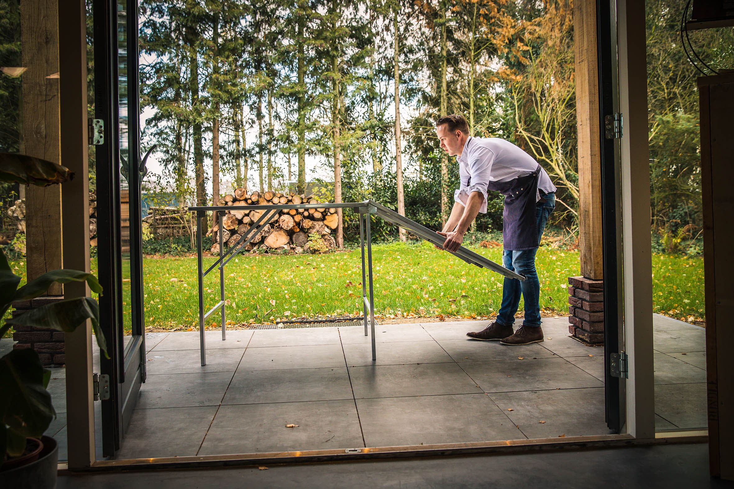 Essentials Klapptisch »Edelstahl Arbeitstisch« Packung, 1 Stk. tlg. aufklap günstig online kaufen