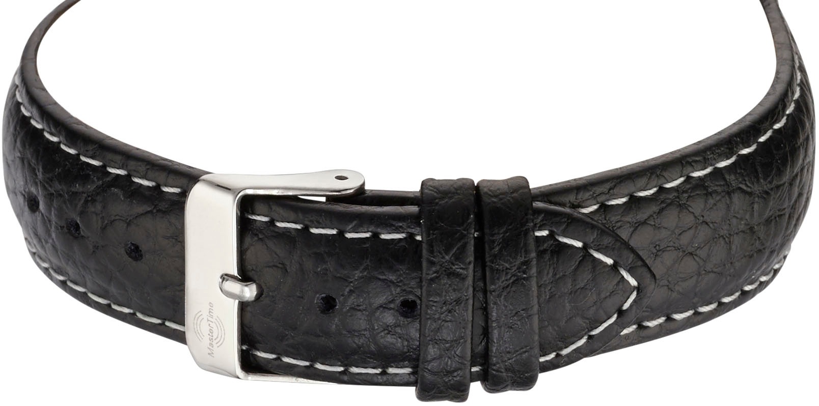 MASTER TIME Funkuhr »Basic«, Armbanduhr, Quarzuhr, Damenuhr, Datum, Lederarmband