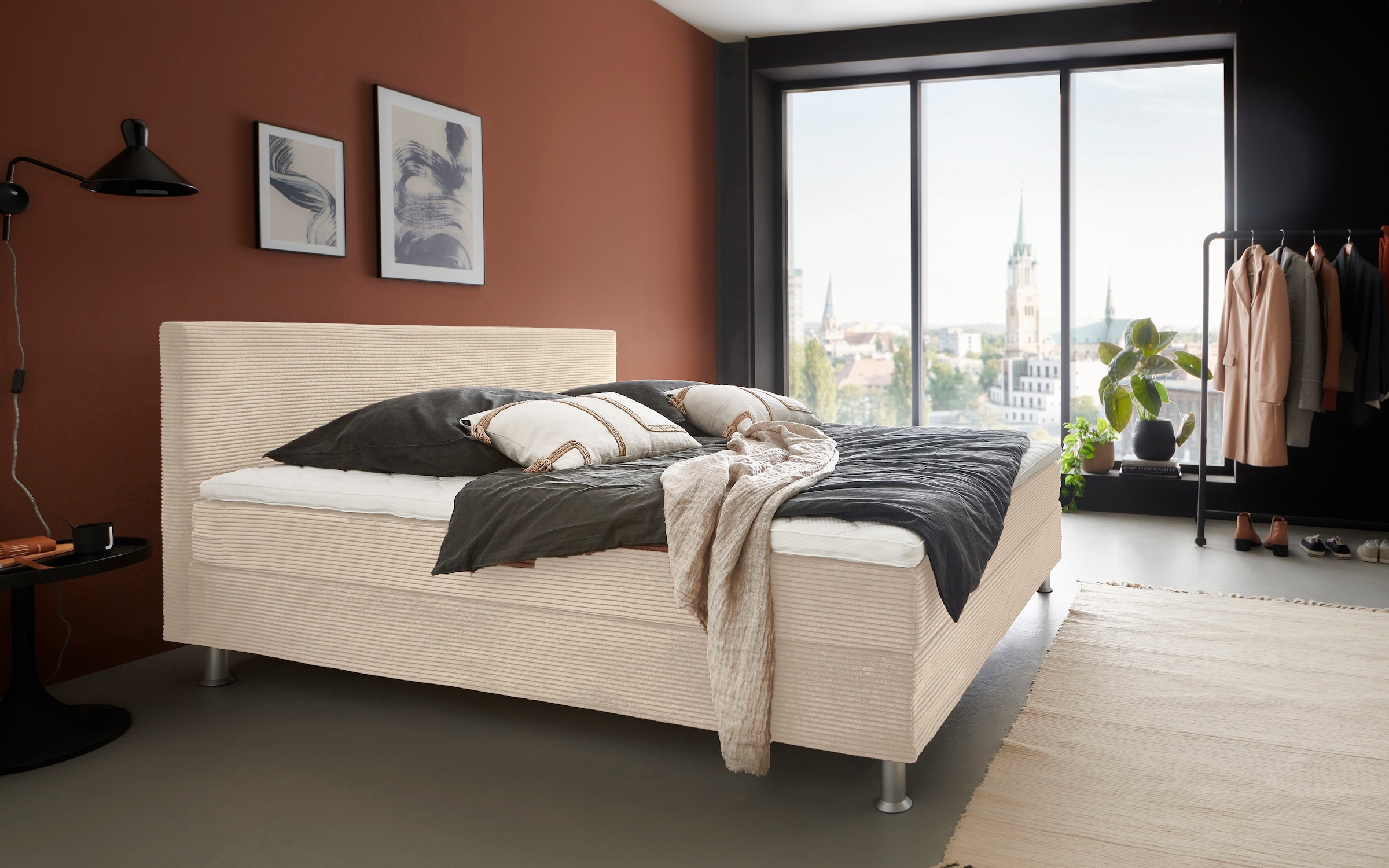 ATLANTIC home collection Boxbett "Edison", inkl. Bonnellfederkern-Matratze günstig online kaufen