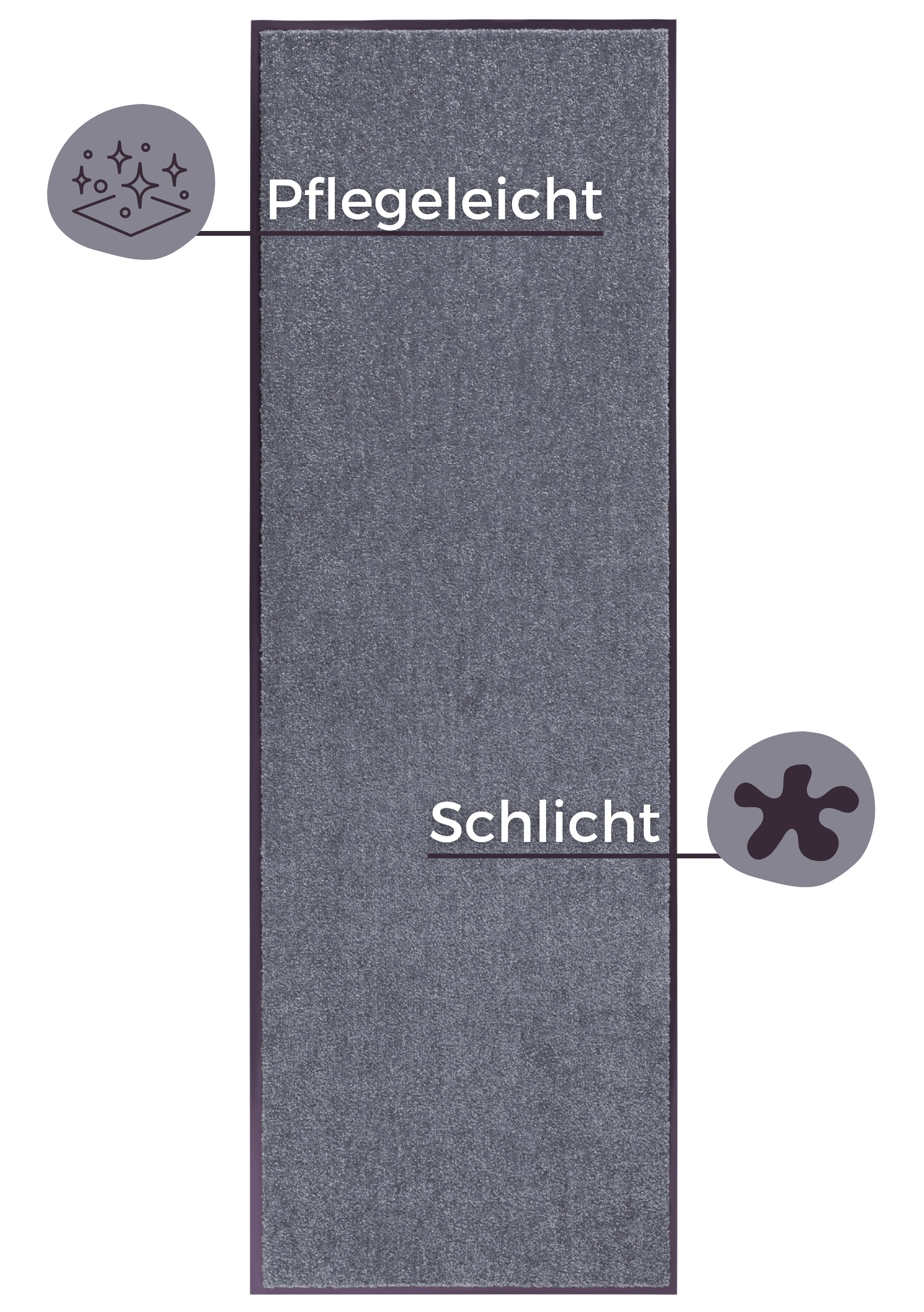 HANSE Home Fußmatte »Wash & Clean«, rechteckig, 7 mm Höhe, Schmutzfangmatte, Türmatte, In- und Outdoor, Teppich, Läufer, waschbar