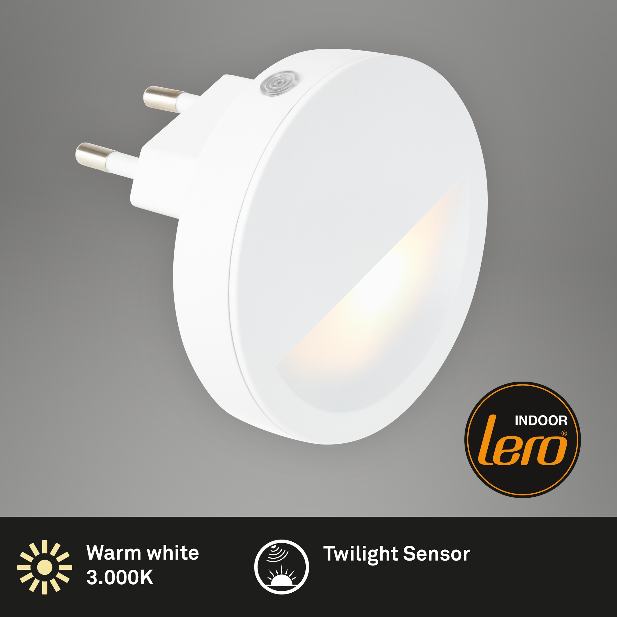 Briloner Leuchten LED Nachtlicht »LED Nachtlicht, weiß«, 1 flammig, Leuchtmittel LED-Modul | LED fest integriert, Steckdose Stilllicht Baby, Steckdosenlampe mit Lichtsensor