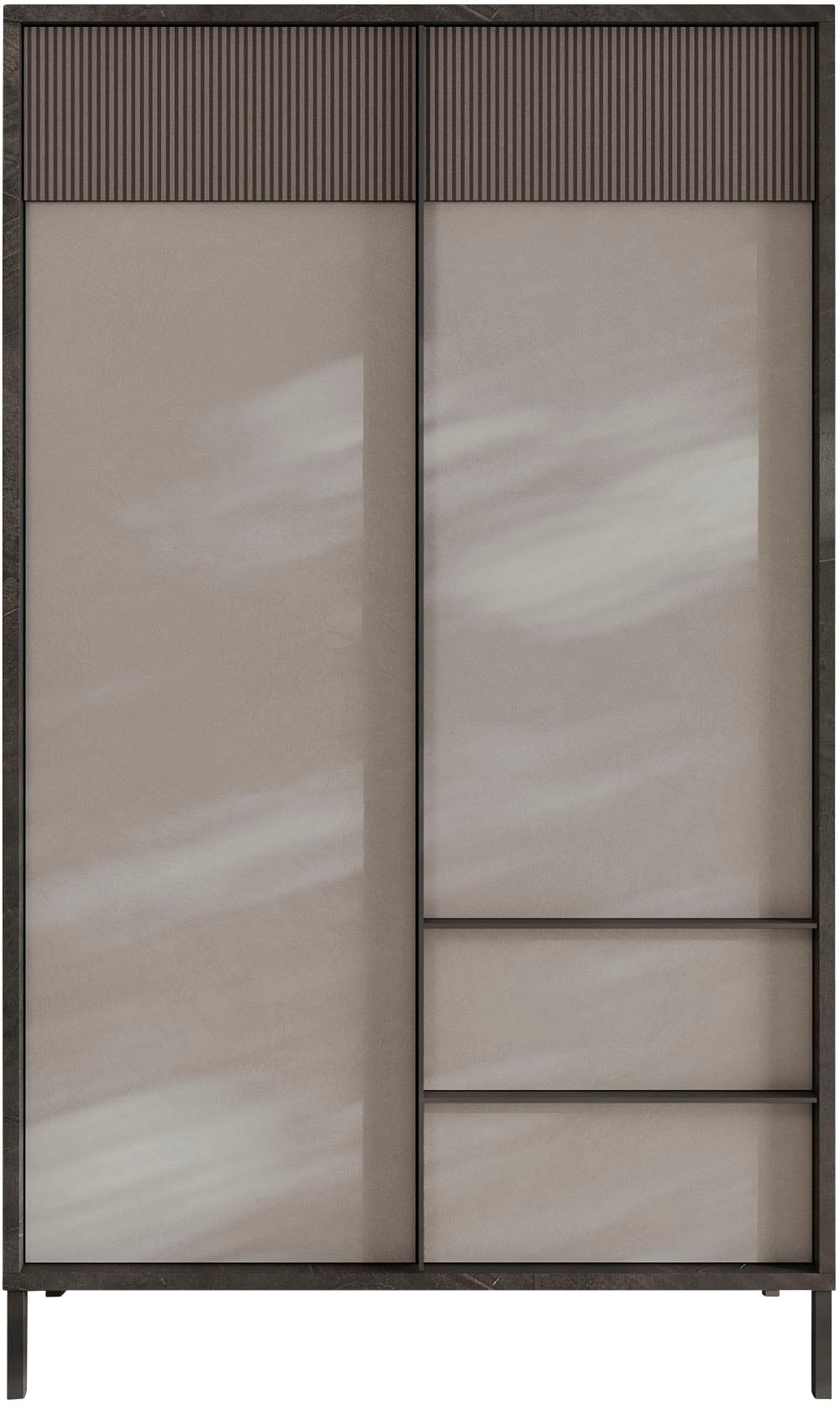 INOSIGN Highboard »Everest Höhe 177 cm, Kommode mit 2 Türen u. 2 Schubkästen«, Sideboard, Schrank, Soft/Self Closing, Korpus 22 mm