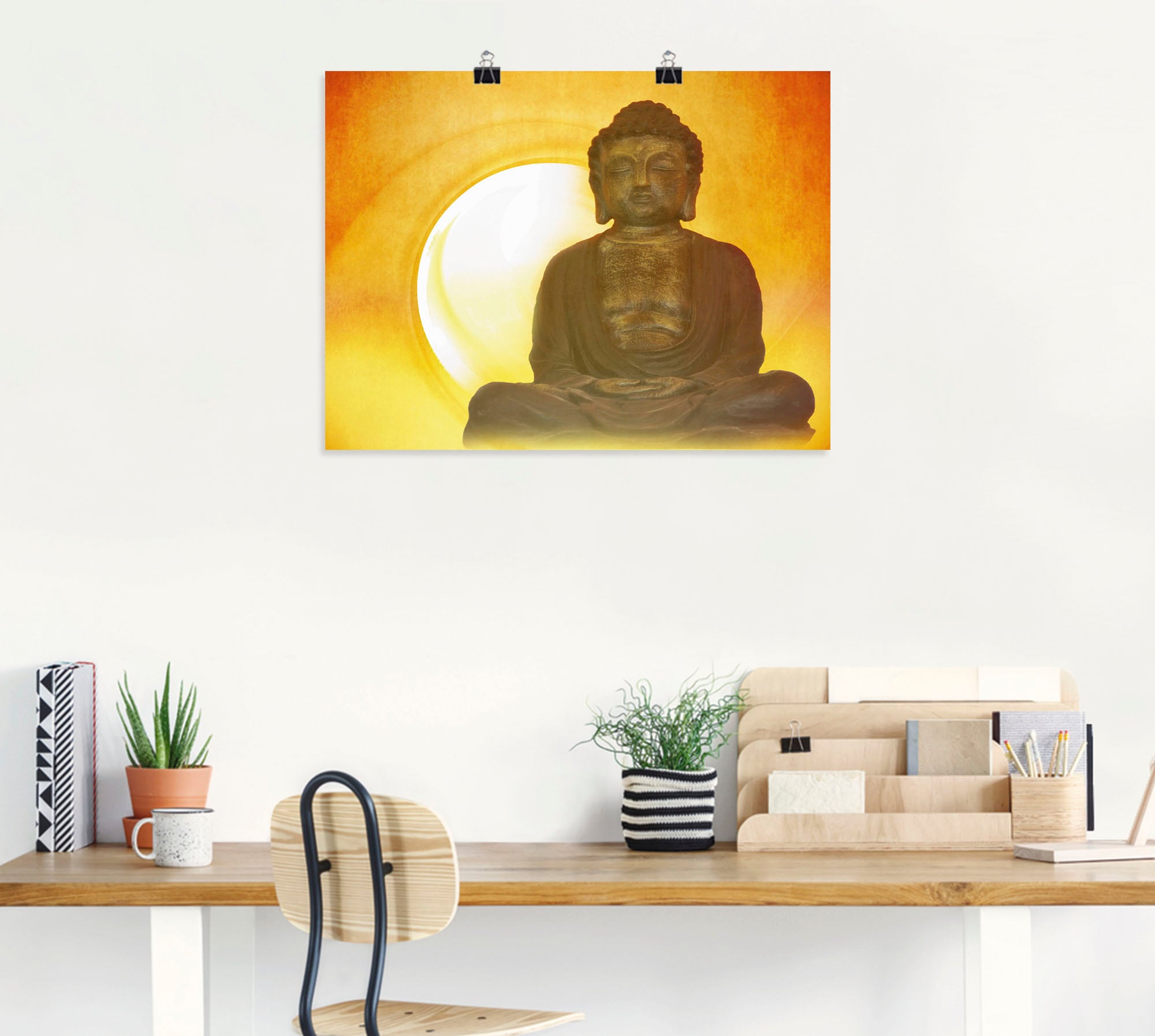 Artland Wandbild »Buddha 2«, Religion, (1 St.), als Leinwandbild, Poster, W günstig online kaufen