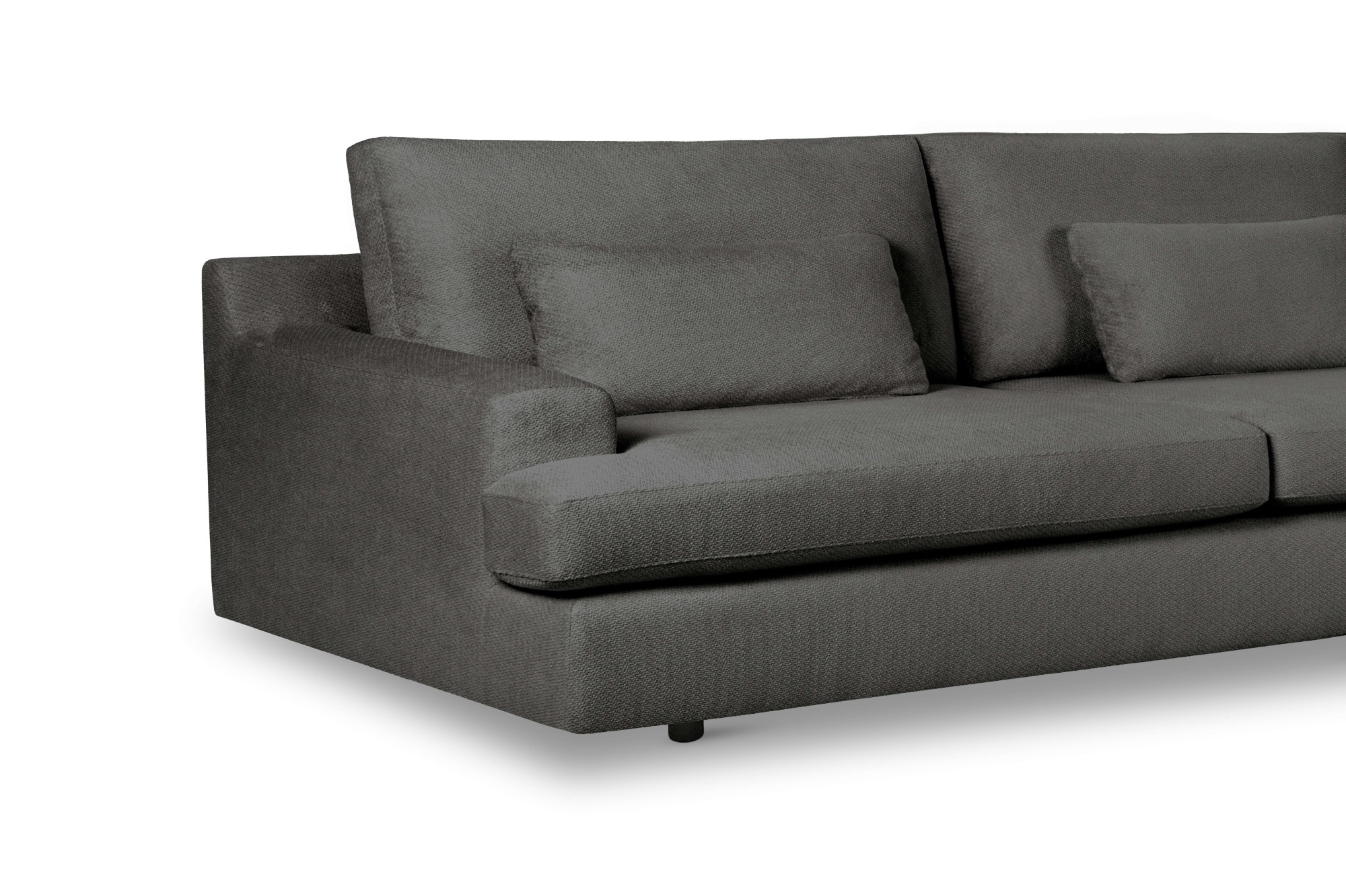 Home affaire Big-Sofa »Evelle 3 Sitzer Maxi« 237 cm, tiefe Sitzfläche, Lounge-Sitzkomfort, Struktur, Breitcord