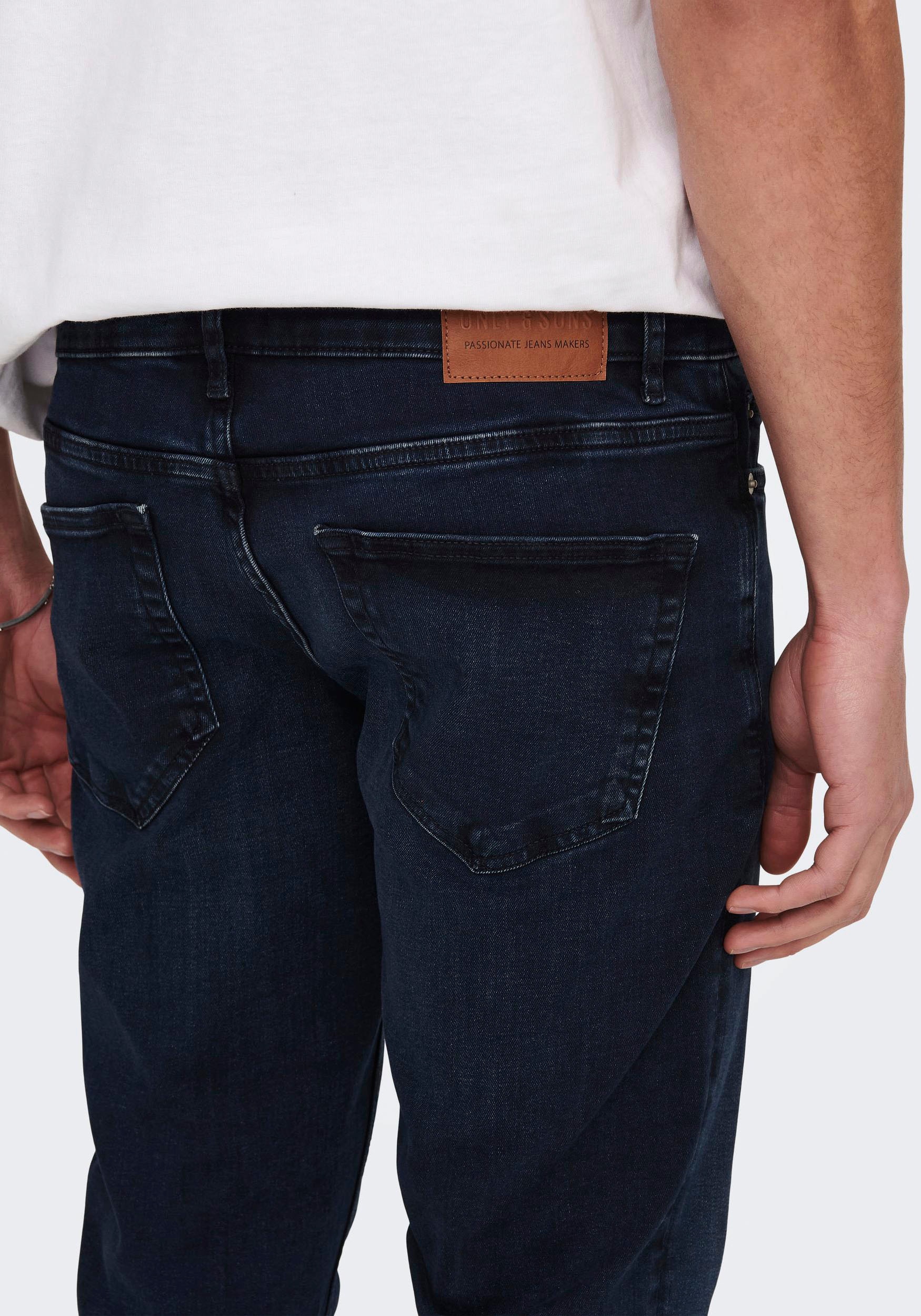 ONLY & SONS Slim-fit-Jeans »OS ONSLOOM SLIM BLUE GREY 40«, mit Destroyed Effekt