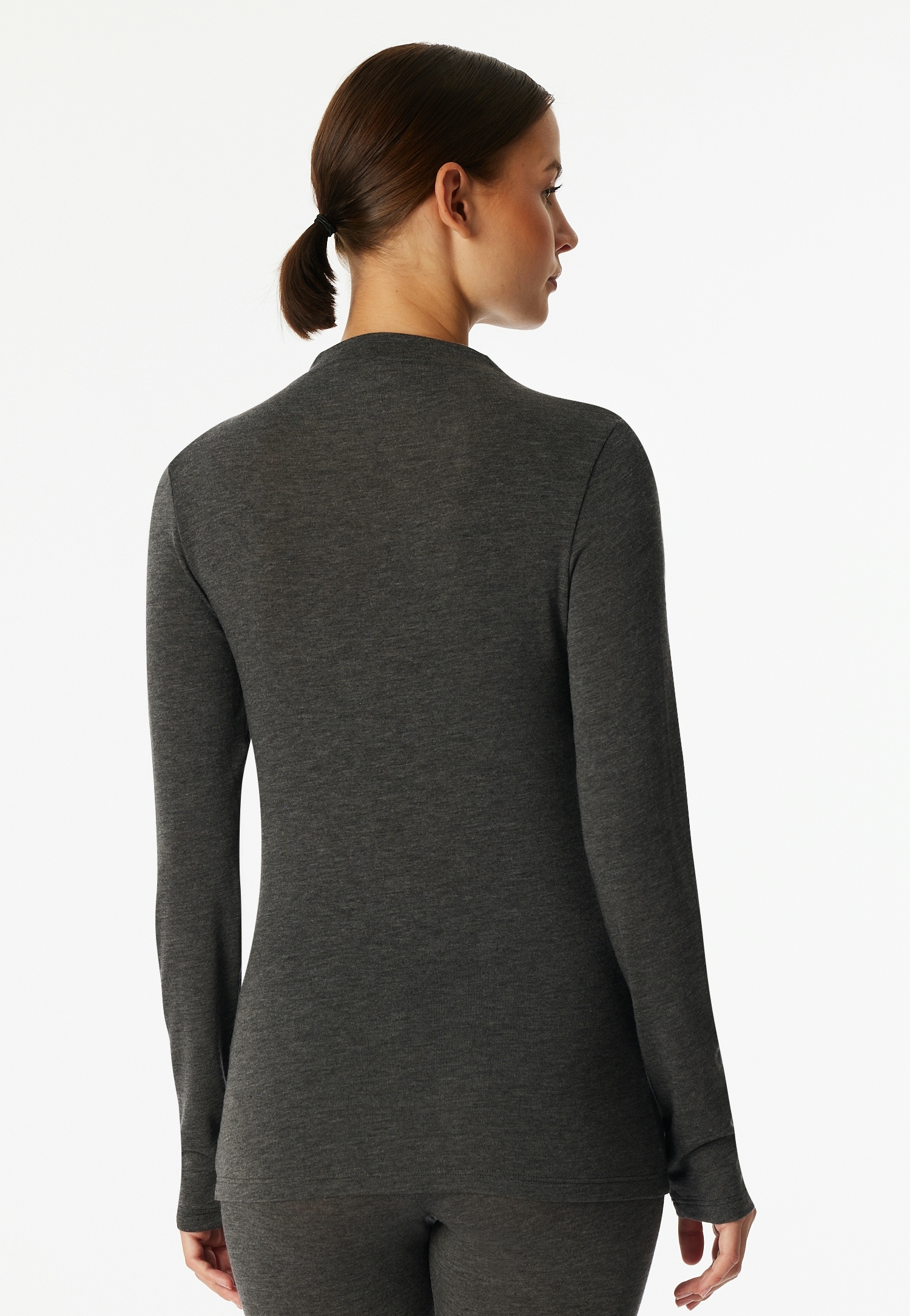 Schiesser Rollkragenshirt »Premium Warming«, kleiner Stehkragen, langärmelig, Wollanteil, wärmend