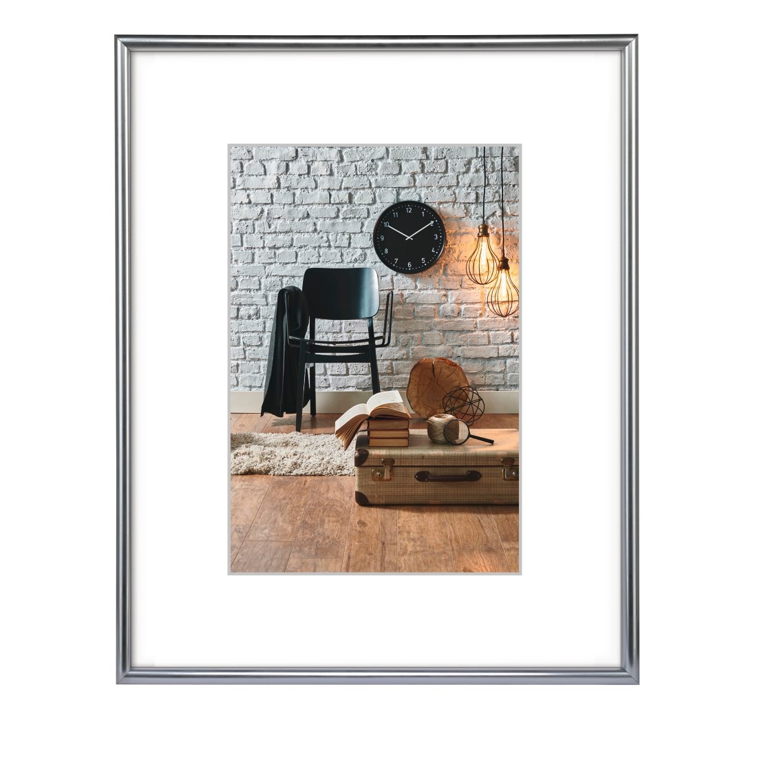 Hama Bilderrahmen »Kunststoffrahmen "Sevilla Dekor", 30 x 40 cm, Silber Matt«, für 1 Bilder