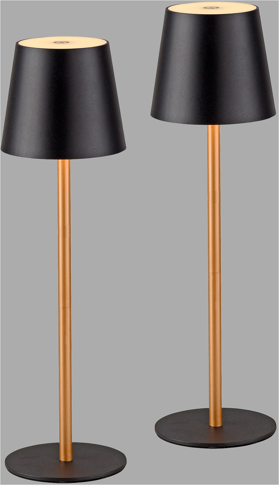 JUST LIGHT LED Tischleuchte »EURIA, 2er Set« LED-Board 2 Stk. Warmweiß LED Akku Tischlampe