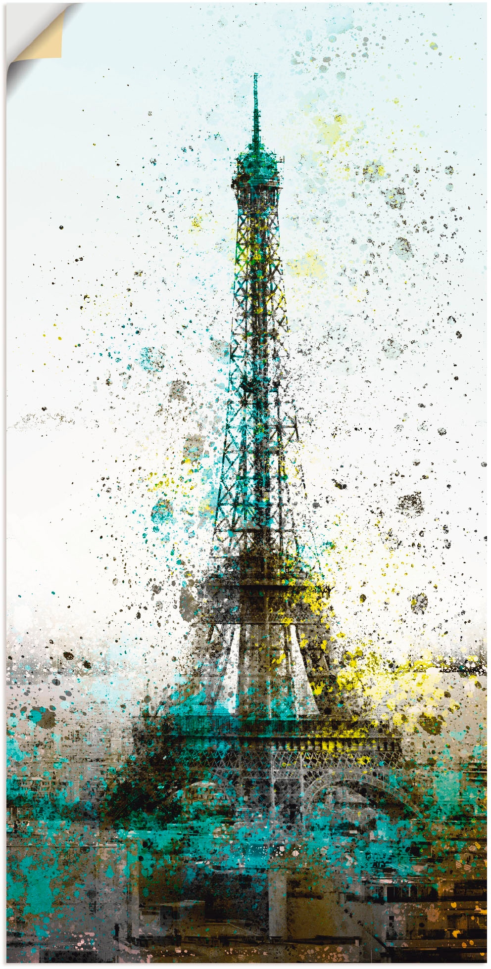 Artland Wandfolie »Paris Eiffelturm I«, Gebäude, (1 St.), selbstklebend