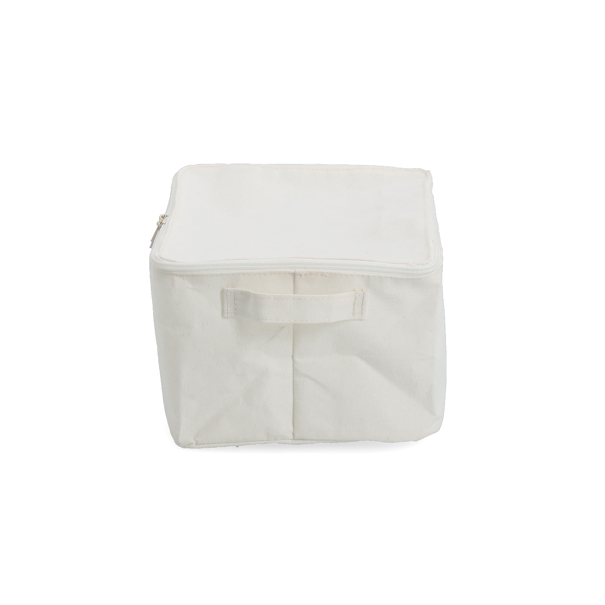 Zeller Present Aufbewahrungsbox »Aufbewahrungsbox, Polyester/Baumwolle, creme« mit Reißverschluss "Cool Stuff", 2er Set, ca. 30x24x15 cm