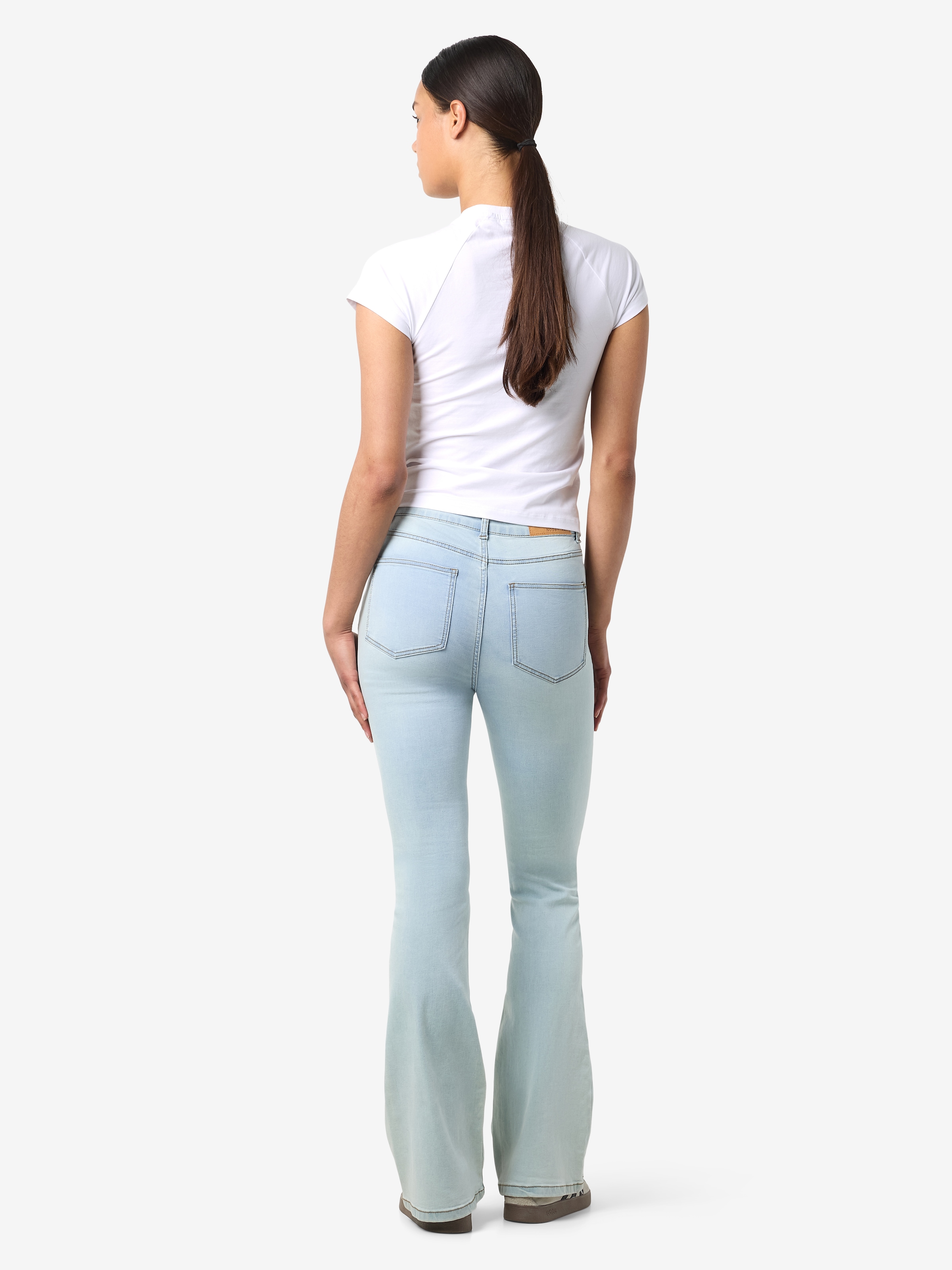 Noisy may Bootcut-Jeans »NMSALLIE HW SKINNY FLAR VI515LB FWD NOOS«