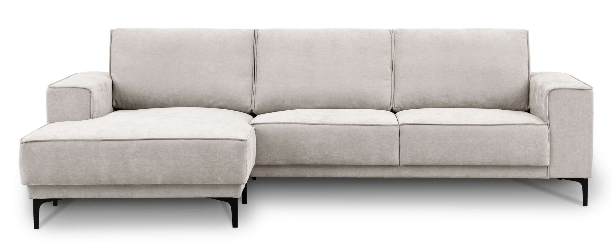 Places of Style Ecksofa »Polsterecke Oland, Struktur, Flachgewebe, Luxus-Mi günstig online kaufen