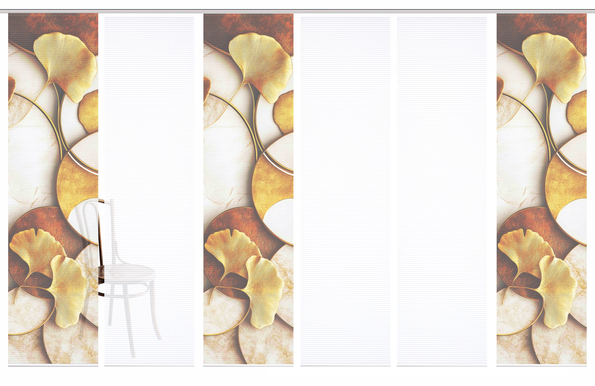 HOME in green Schiebegardine »STORM« Paneelwagen 6 Stk. tlg. Bambusoptik, S günstig online kaufen