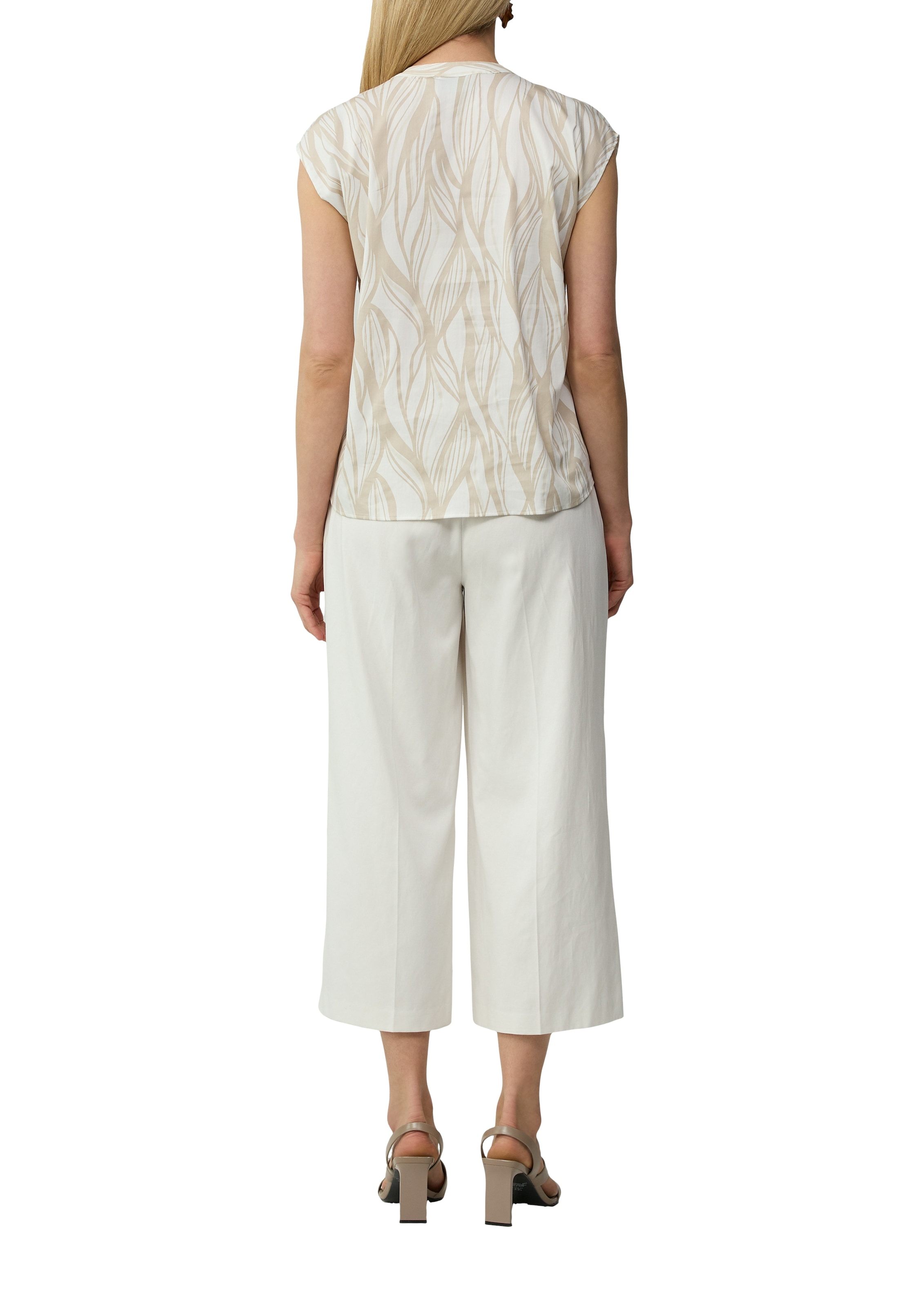 s.Oliver BLACK LABEL Kurzarmbluse, mit All-Over Print