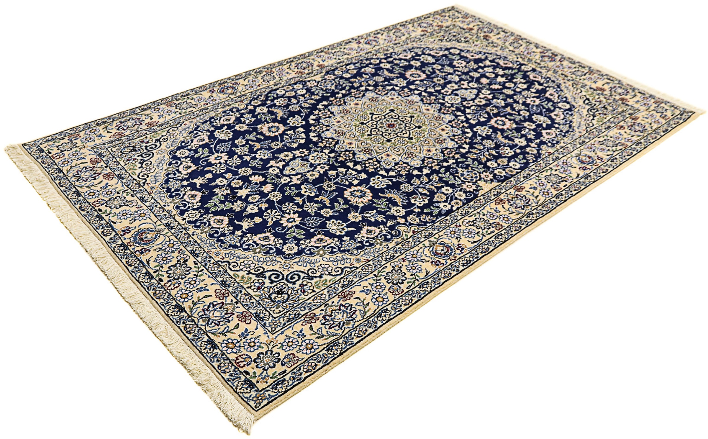 morgenland Orientteppich »Perser - Nain - Royal - 216 x 134 cm - dunkelblau günstig online kaufen