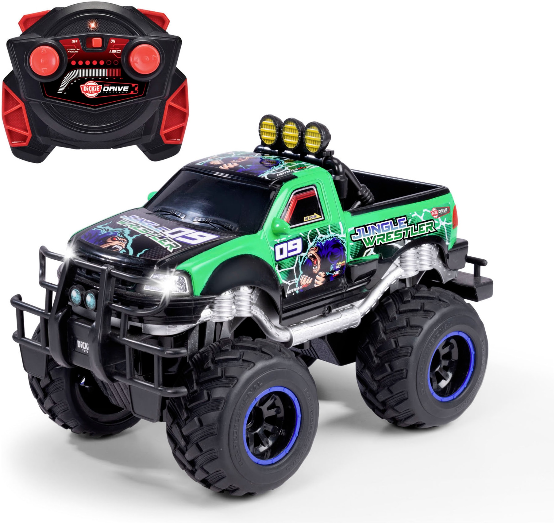 Dickie Toys RC-Monstertruck »RC  Jungle Wrestler Ford F150, RTR« mit Licht