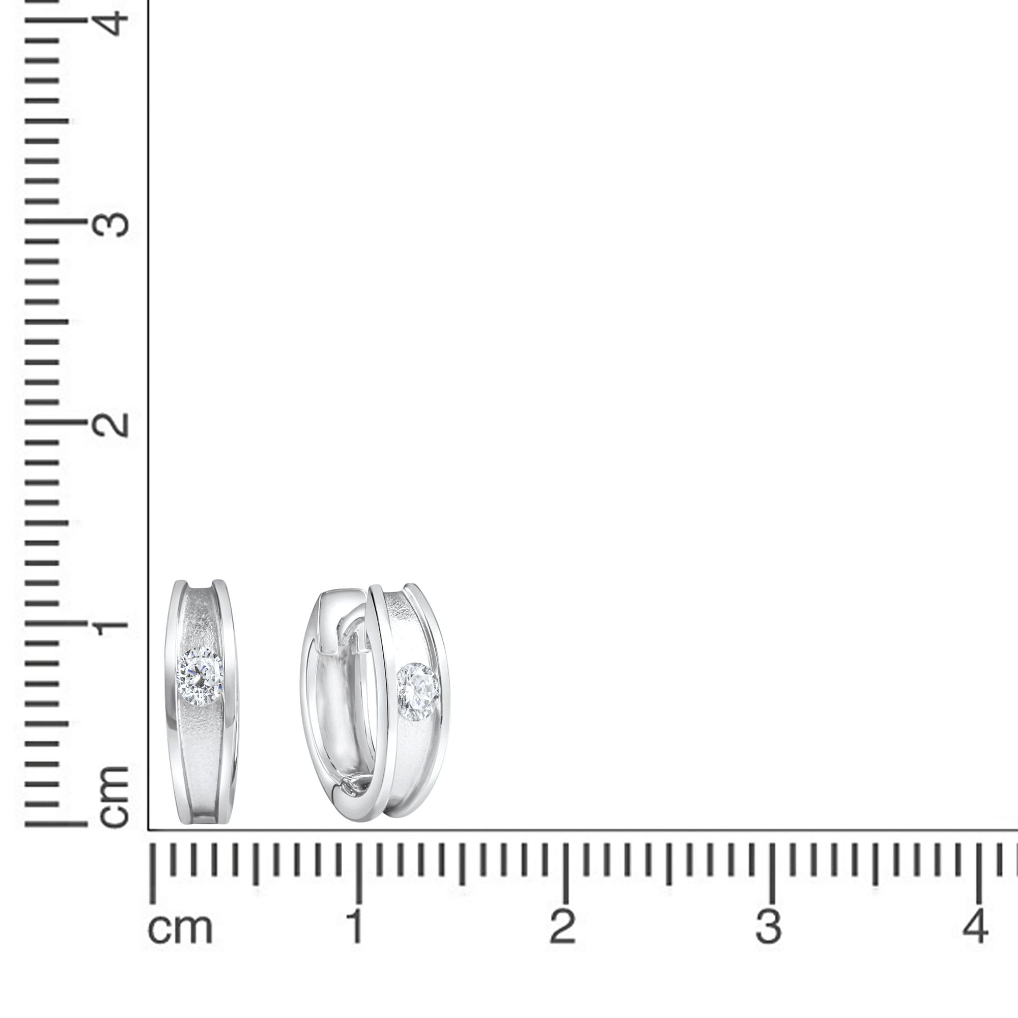 Vivance Paar Creolen »925-Sterling Silber rhodiniert«
