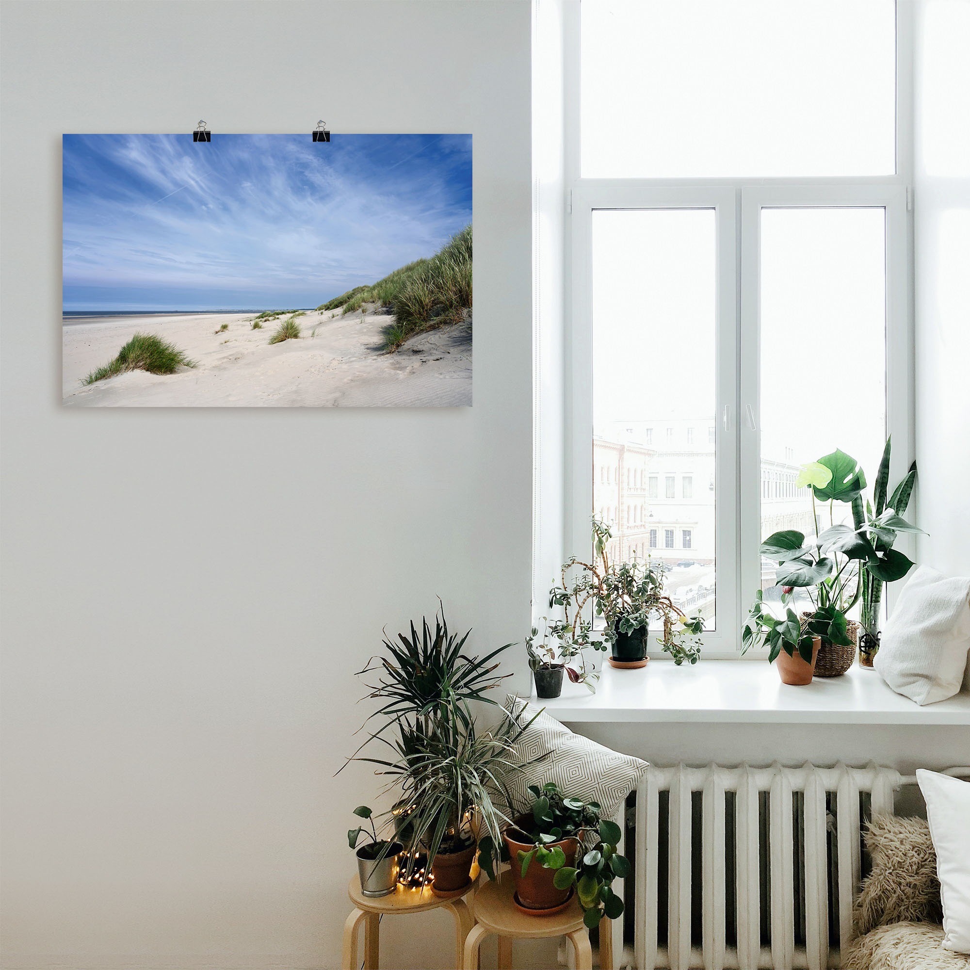 Artland Poster »Strandlandschaft auf Baltrum«, Strandbilder, (1 St.), als Alubild, Leinwandbild, Wandaufkleber oder Poster in versch. Größen