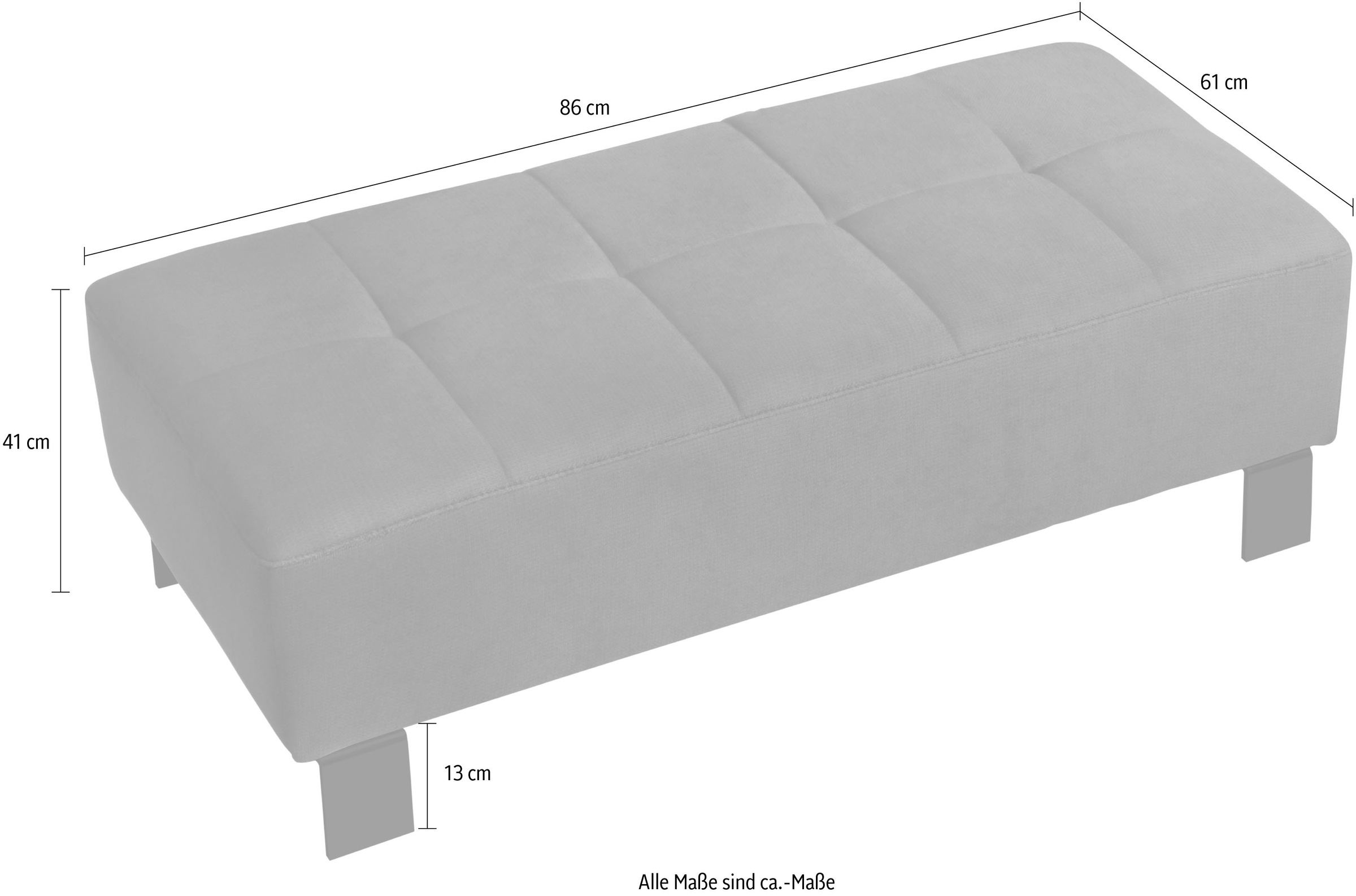 alina Sitzhocker »Royce«, 86 cm breit und 61 cm tief