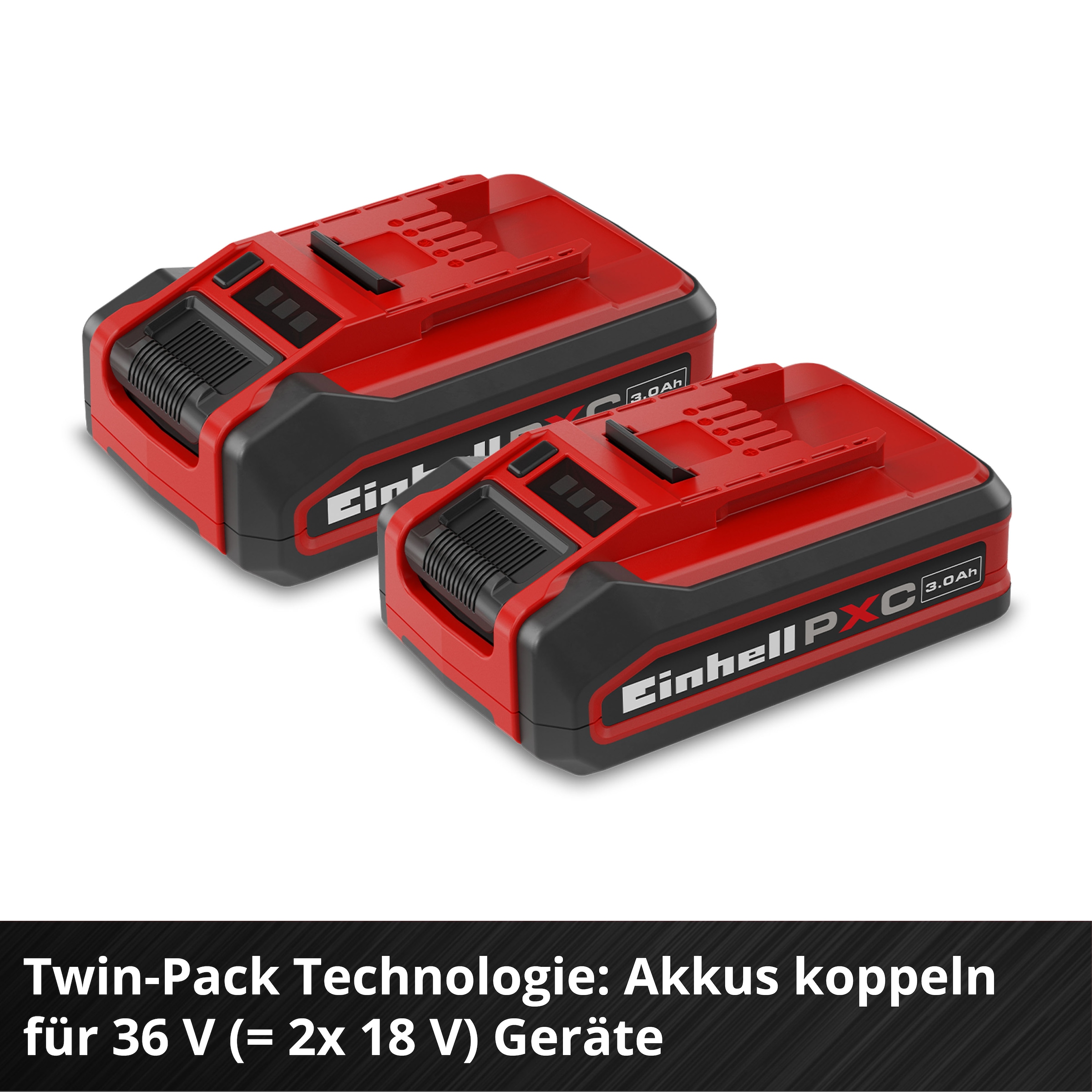 Einhell Akku »18V 3Ah PXC Plus Twinpack« 18 V, 3 Ah, universell verwendbar für alle Power X-Change Geräte