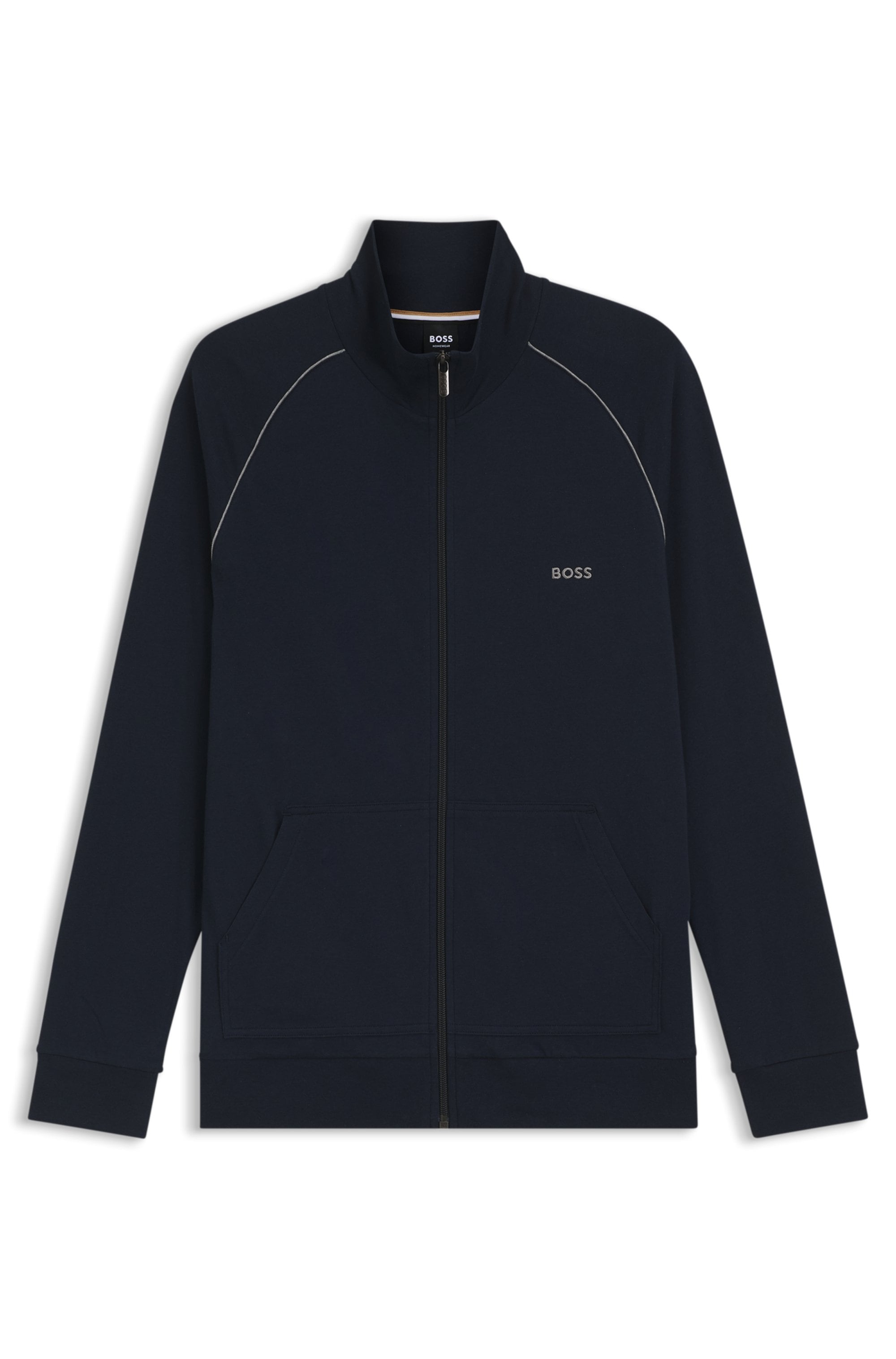 BOSS Sweatjacke »Mix&Match Jacket Z«, mit Kontrastnaht am Ärmel