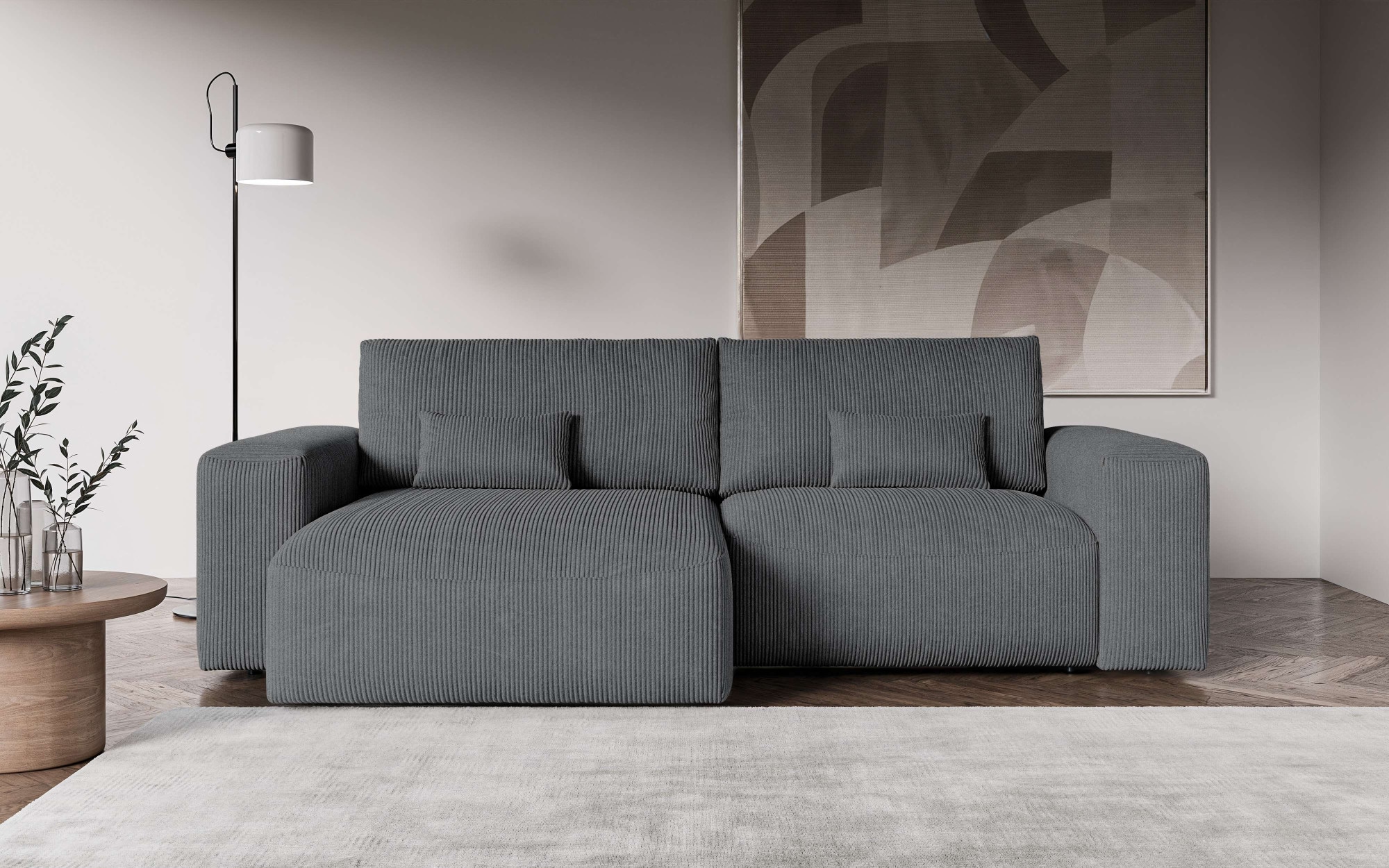 OTTO home Ecksofa »MATTS Schlafsofa mit Bettkasten, Maße B/T/H: 265/159/89 günstig online kaufen