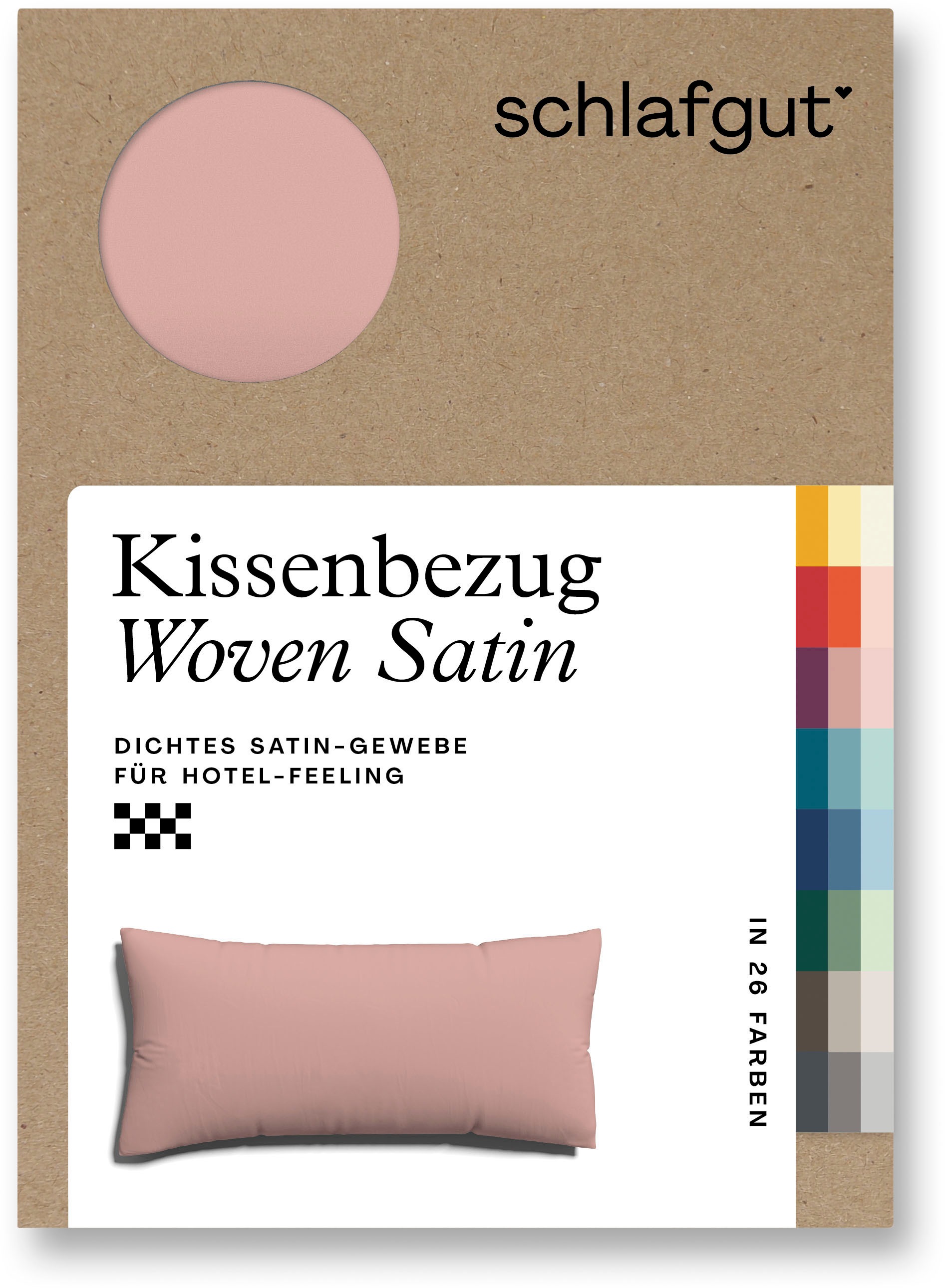 Schlafgut Kissenbezug »Woven Satin aus Mako-Baumwolle, langlebig, pflegelei günstig online kaufen