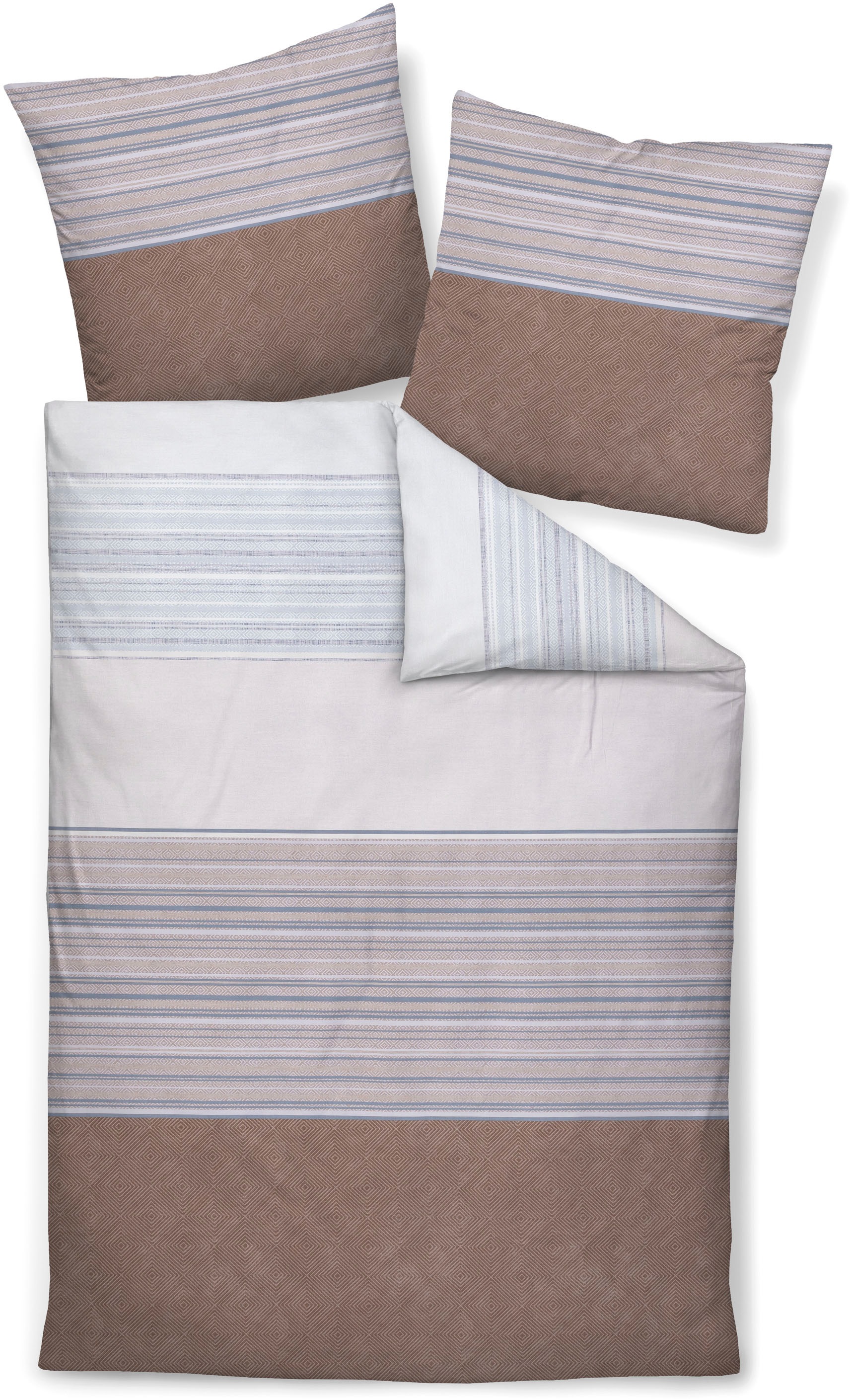 Janine Bettwäsche »Mako-Satin98124 07«, mit Reissverschluss günstig online kaufen