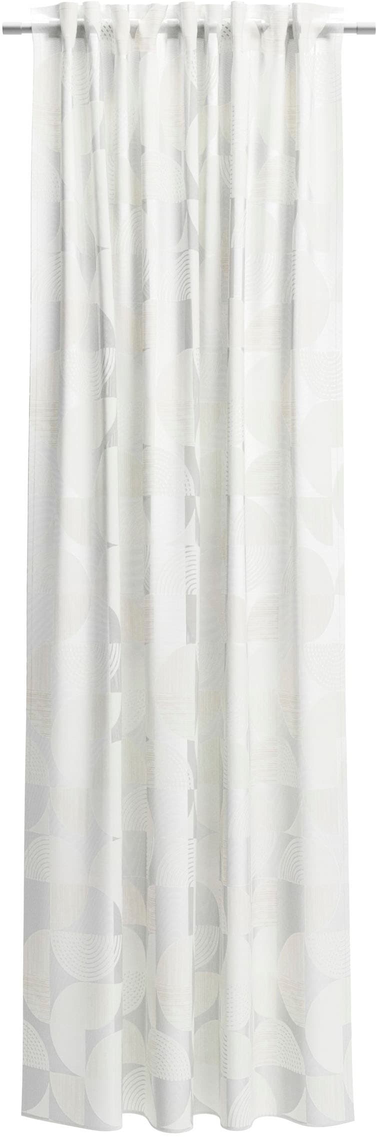 Neutex for you! Vorhang »CIRCLE« Multifunktionsband 1 Stk. tlg. Bedruckter Ausbrenner mit moderner Kreisgrafik