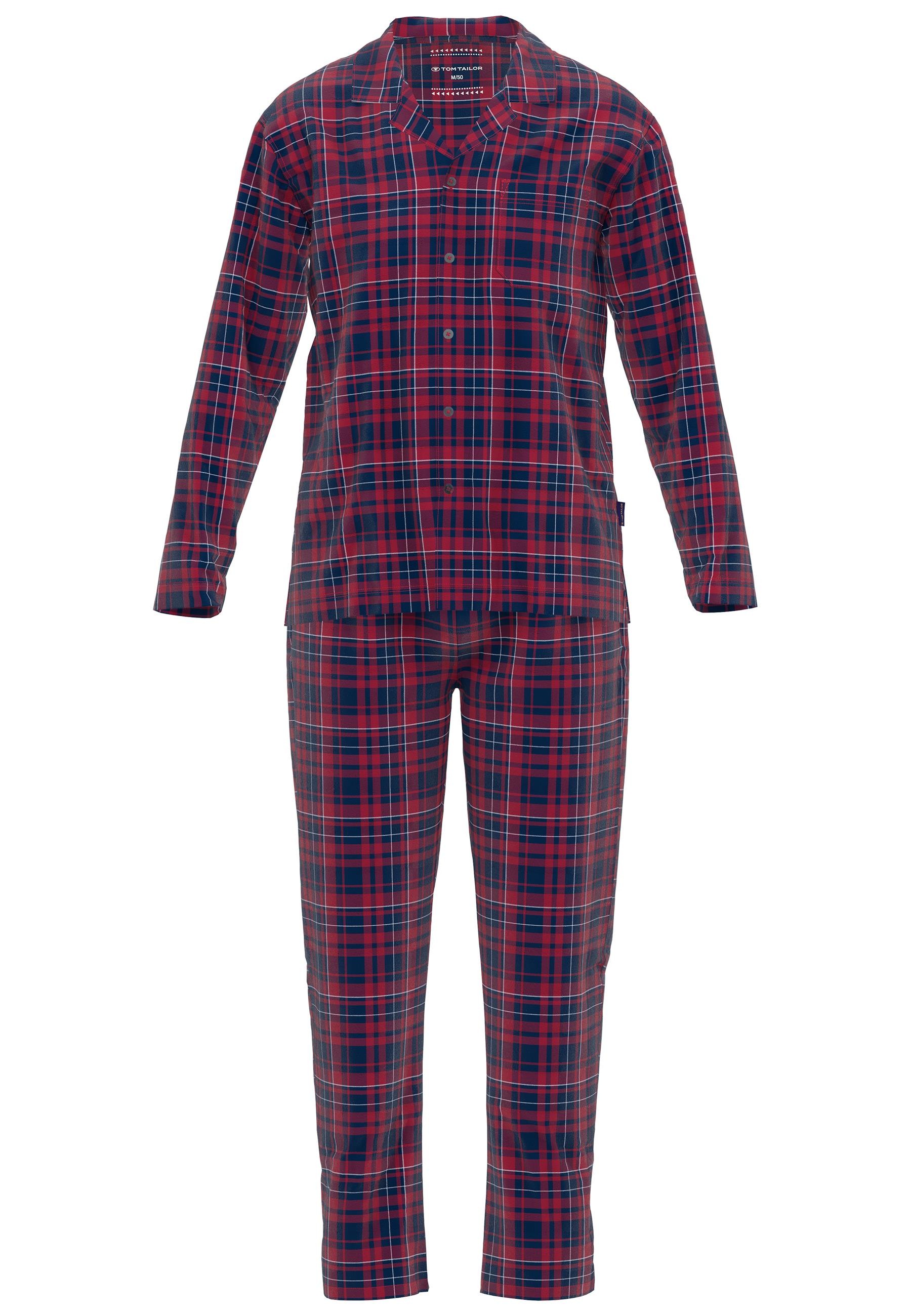 TOM TAILOR Pyjama, (2 tlg.), mit klassischem Karo-Muster
