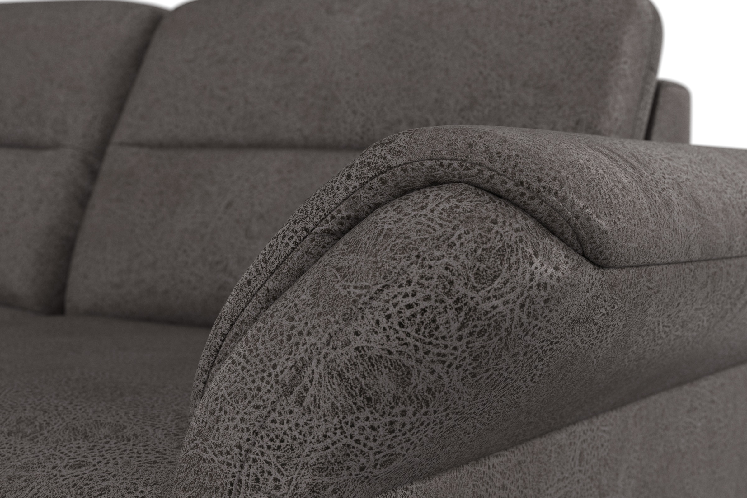 sit&more Ecksofa »Mellum L-Form«, Federkern, wahlweise mit Bettfunktion, Bettkasten und Armteilfunktion