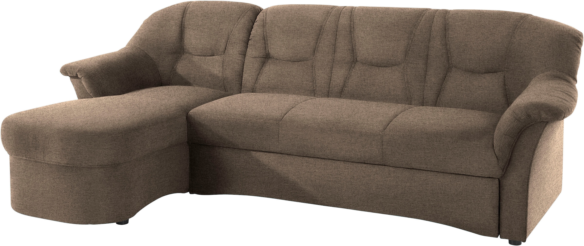 DOMO collection Ecksofa »Sarafina zeitlos und komfortabel, optional mit Federkern, L-Form«, wahlweise mit Bettfunktion